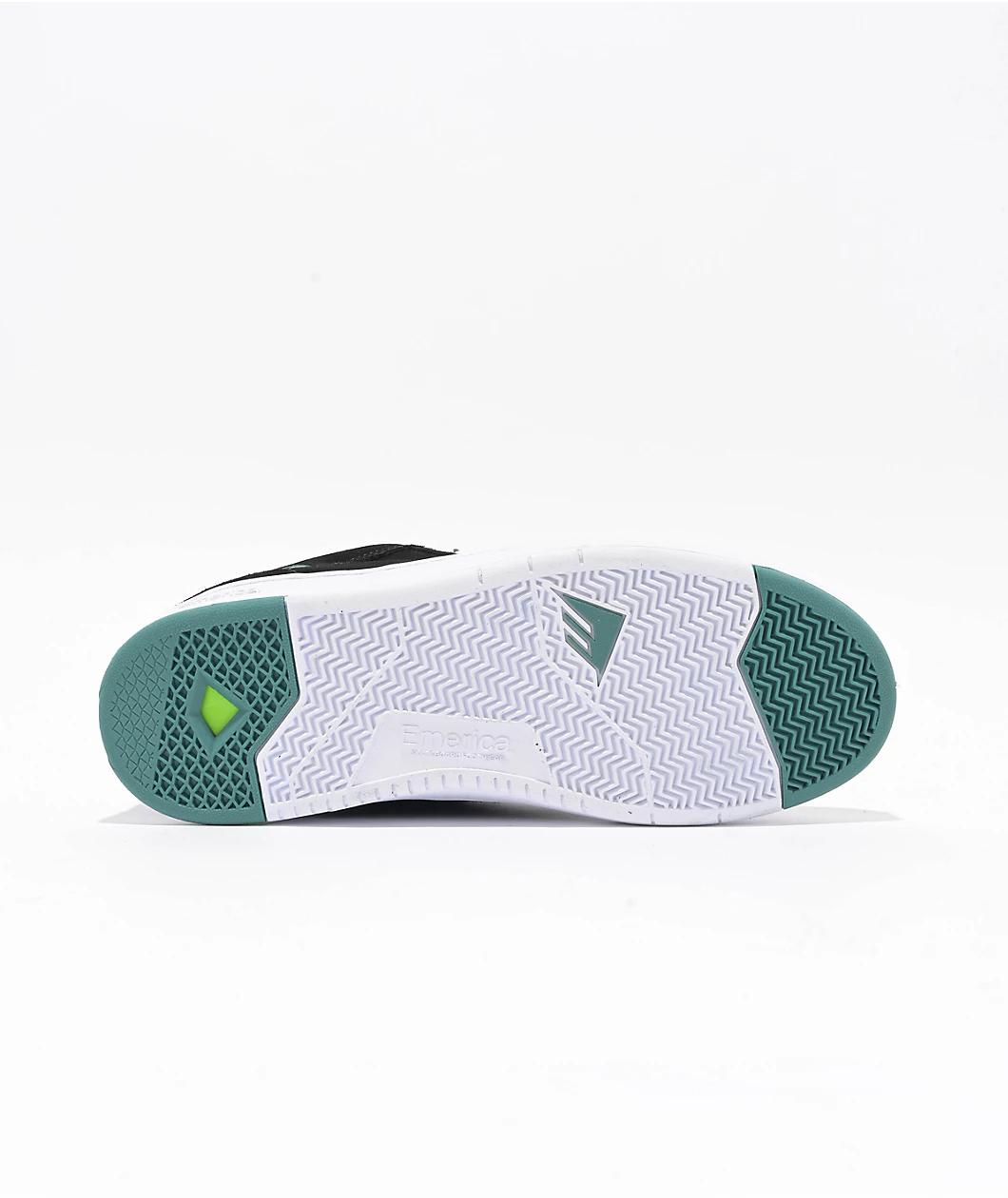 Emerica Mute Black & White Skate Shoes Product Image