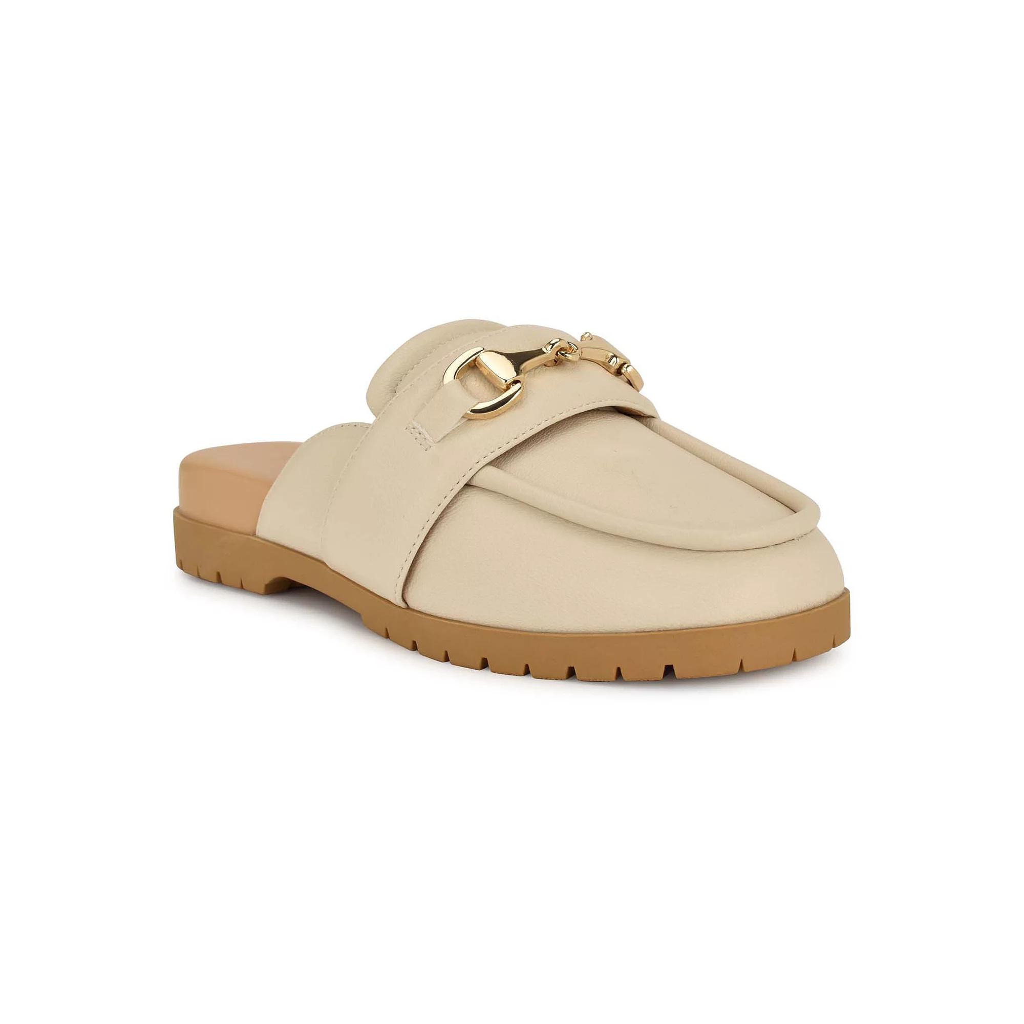 Nine West Kunne Women's Slip-On Casual Loafer Mules, Size: 8.5, Ivory Product Image