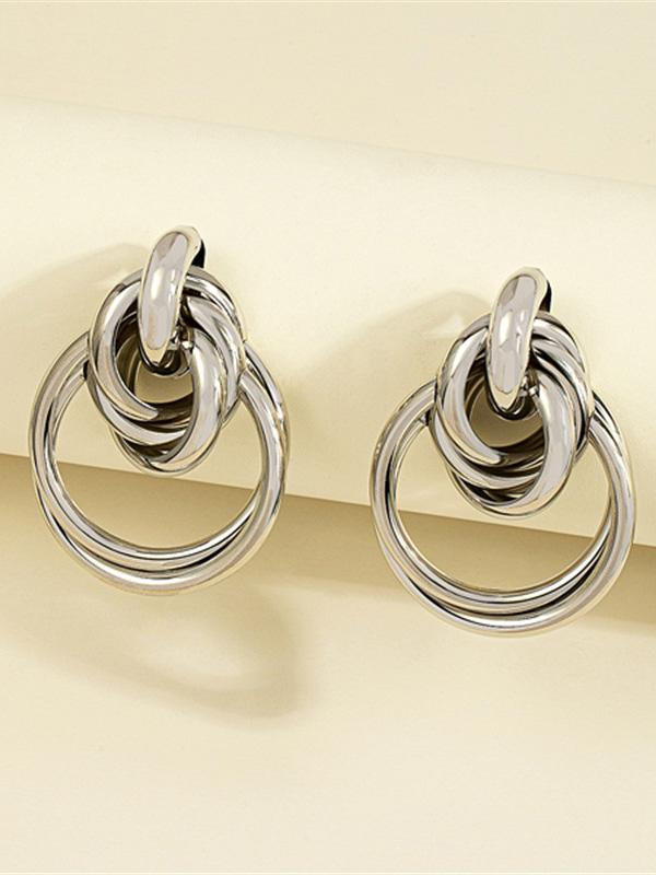 Geometric Drop Earrings Product Image