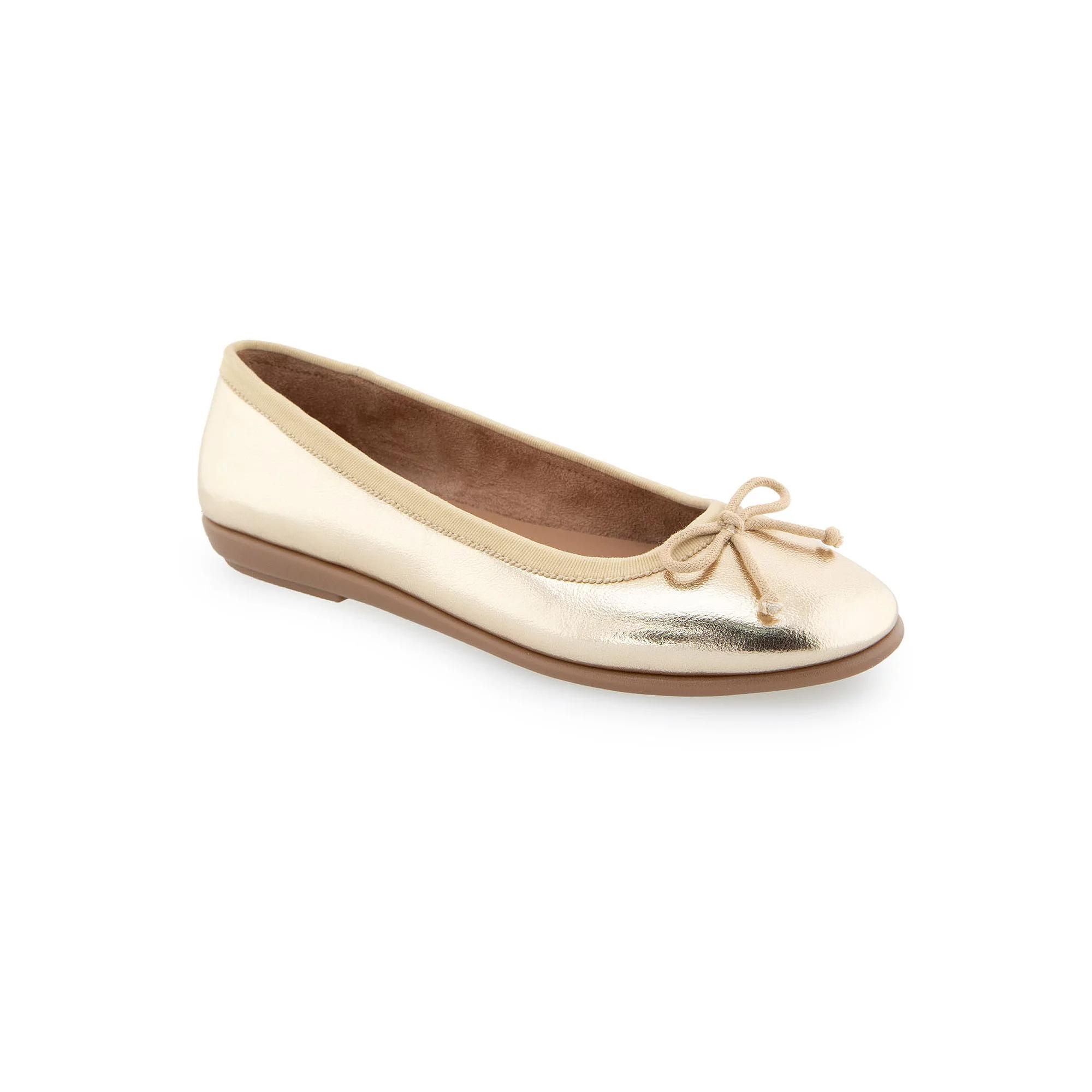 Aerosoles Homebet Women's Ballet Flats, Size: 11, Gold Grey Product Image