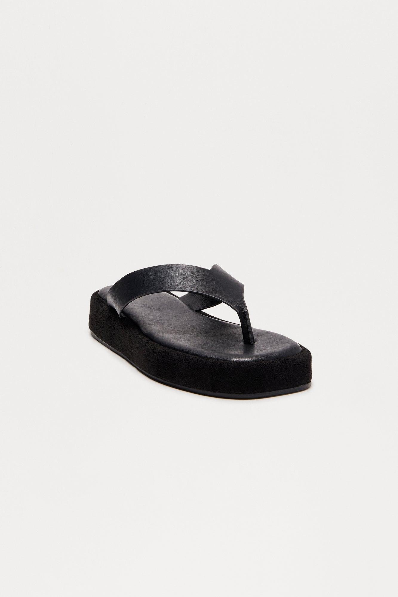Linny Platform Flip Flops - Black Product Image