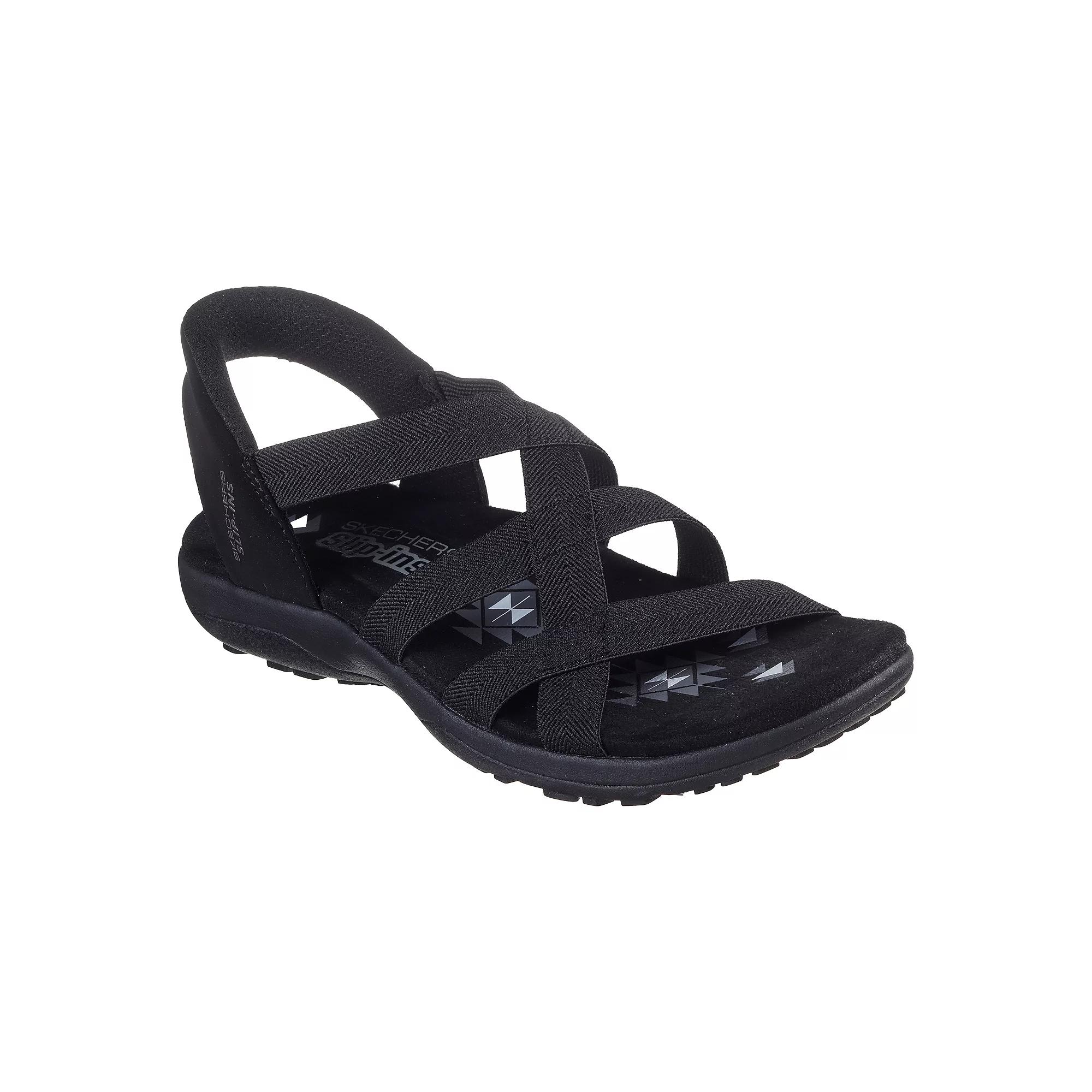 Skechers Hands Free Slip-ins® Reggae Slim Stretch Flex Women's Sandals, Size: 7, Black Product Image
