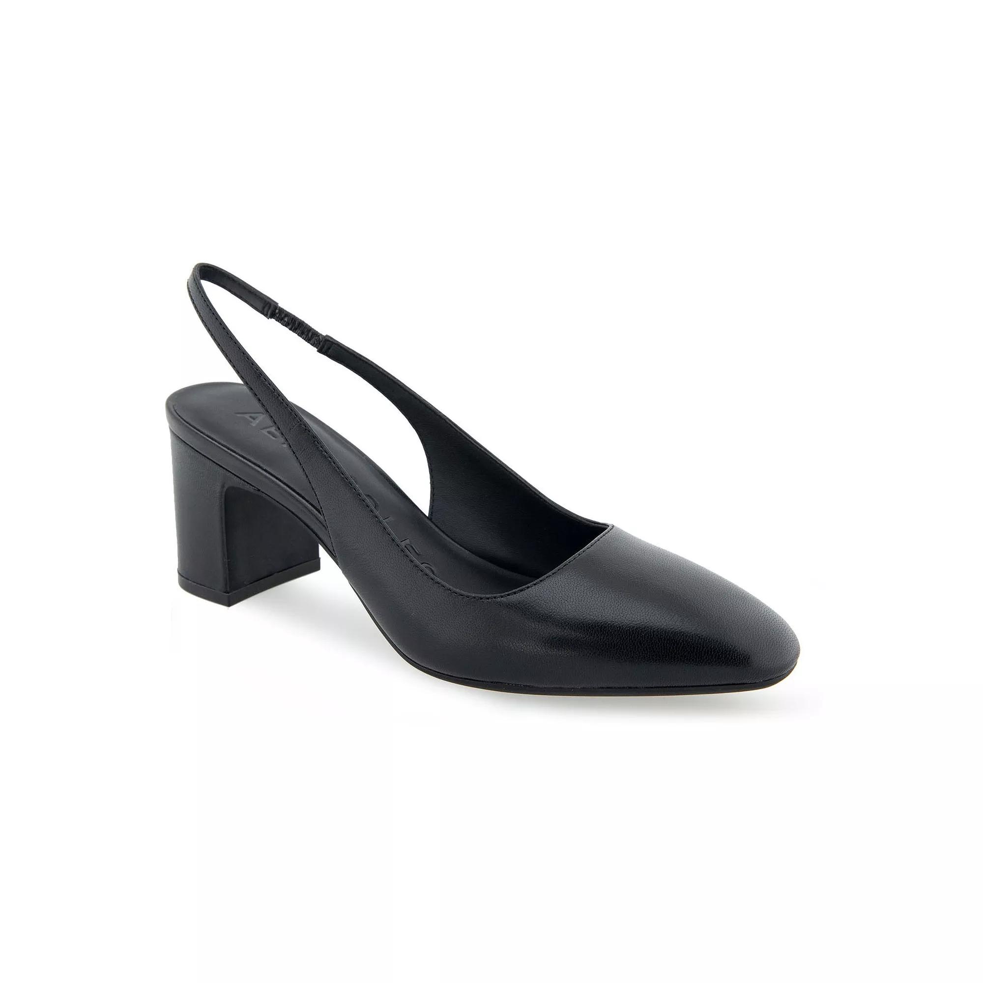 Aerosoles Mags Women's Leather Dress Pumps, Size: 9, Black Leather Product Image