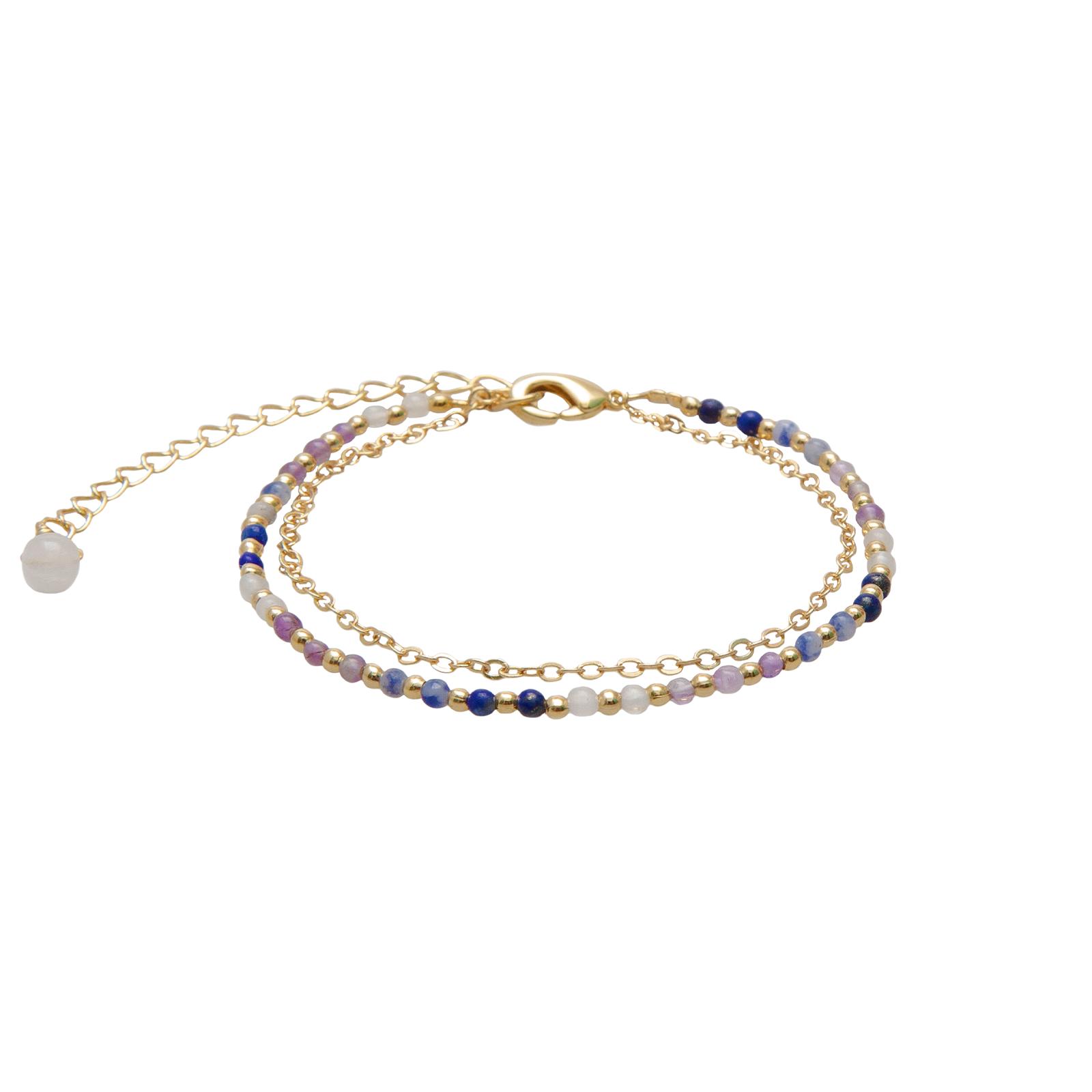 Master Manifestor 2mm Layered Healing Bracelet (Gold) Product Image