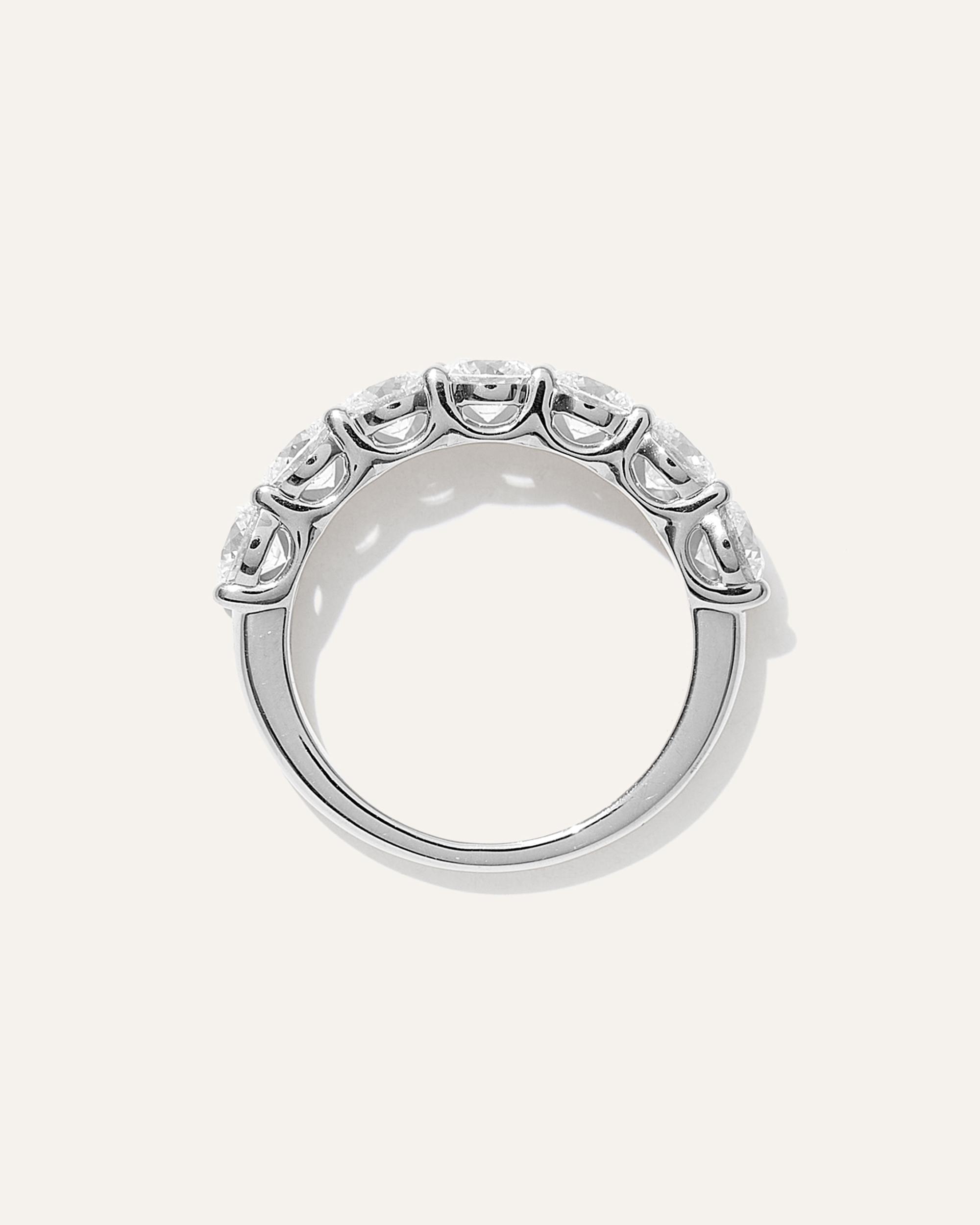Quince | Women's Lab Grown Diamond Round Seven Stone Band Rings Product Image