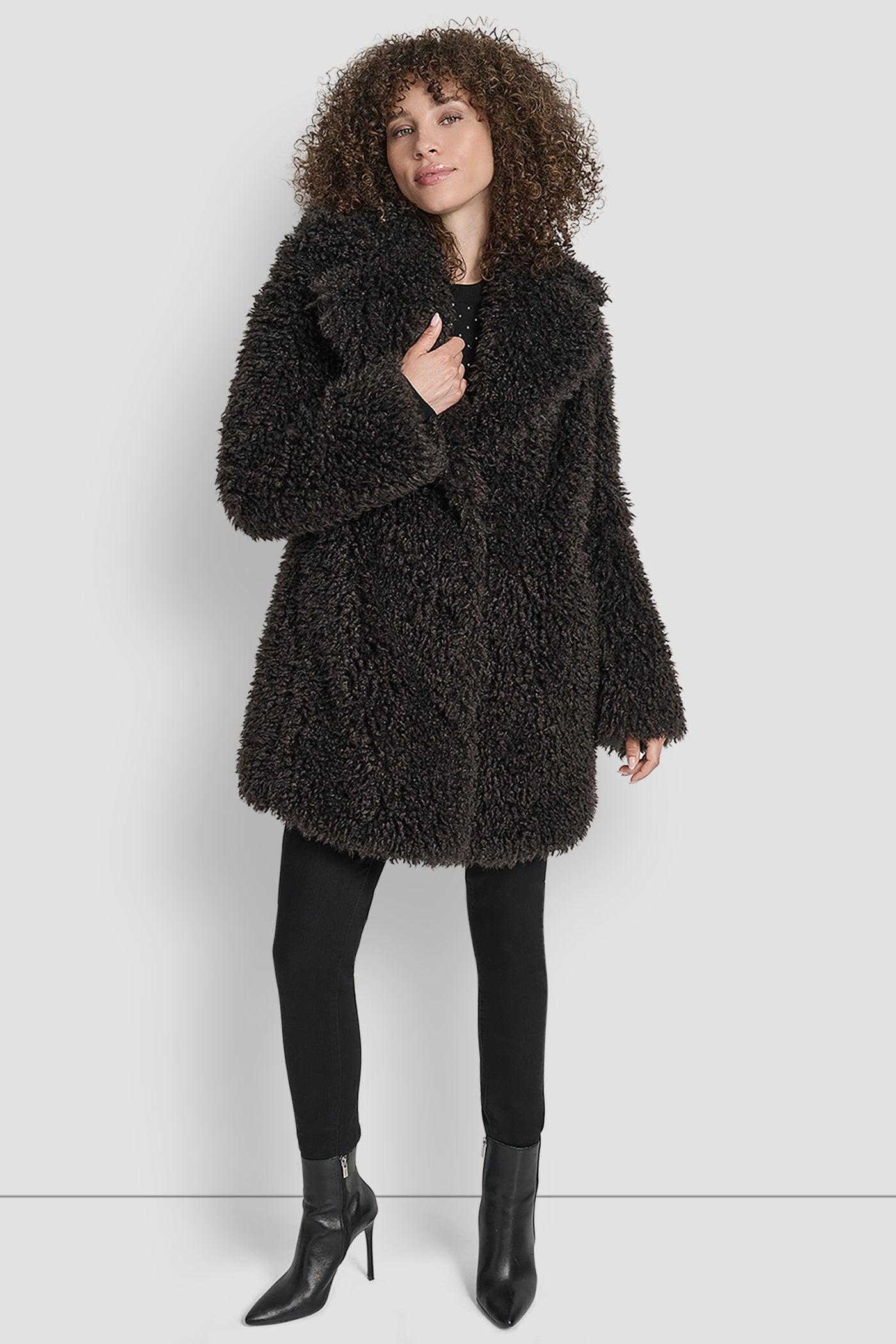 FAUX TEDDY FUR JACKET Product Image