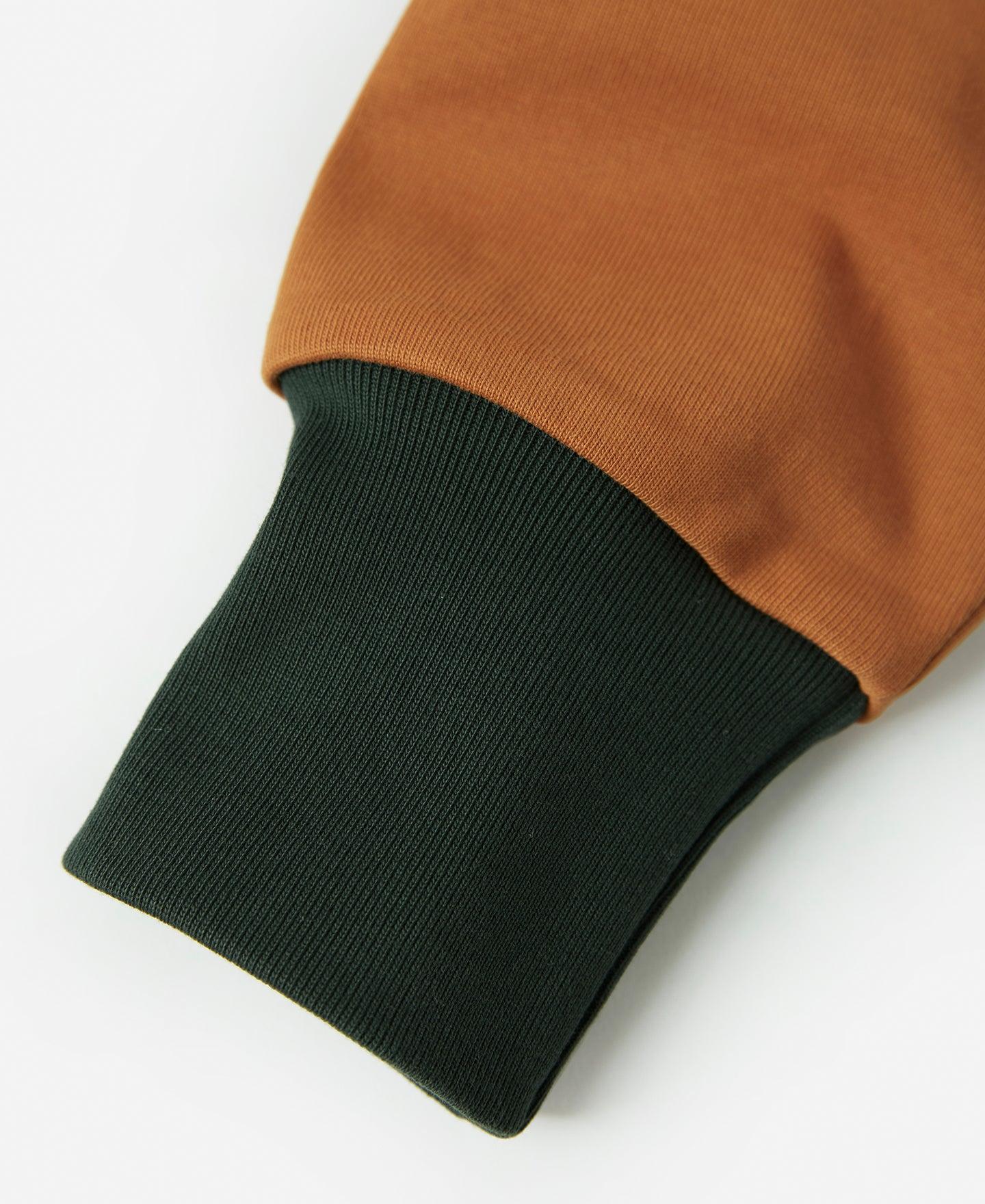 Heavyweight Two-Tone Racing Jersey T-Shirt - Orange/Green Product Image