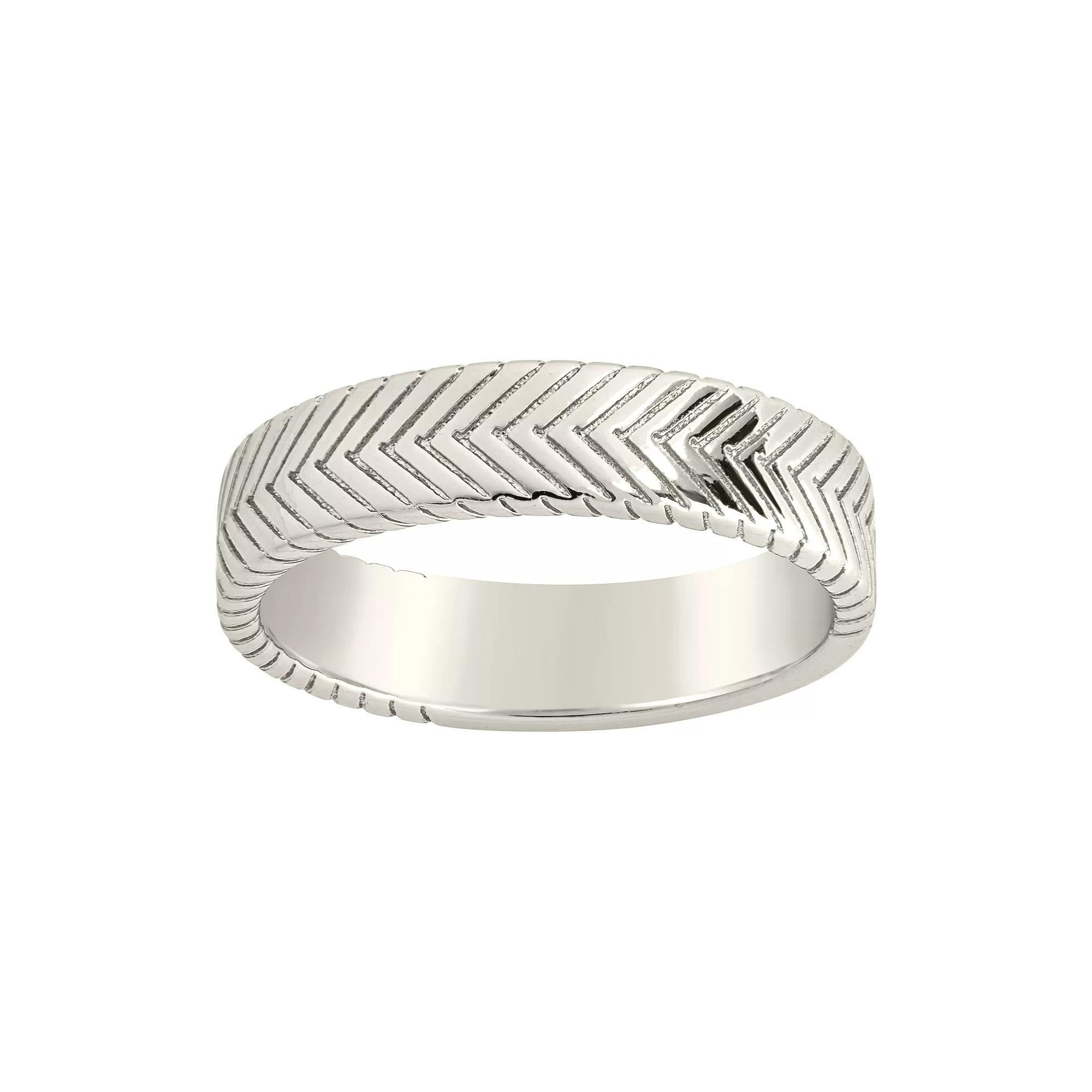 MC Collective Textured Band Ring, Womens Gold Tone Product Image