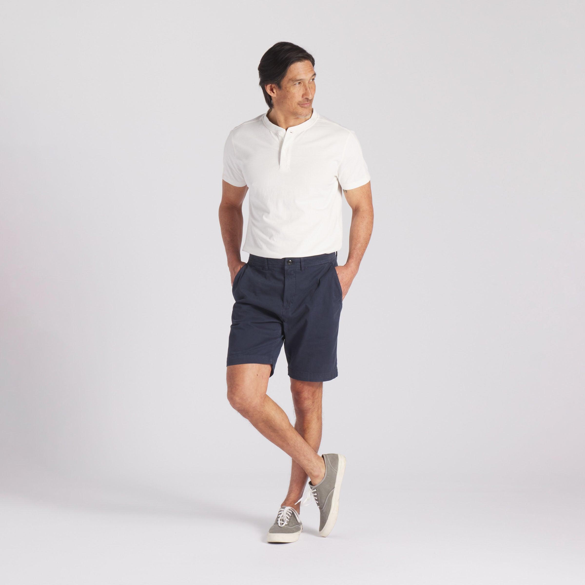 Precision Stretch Chino Shorts 8" - Navy Product Image