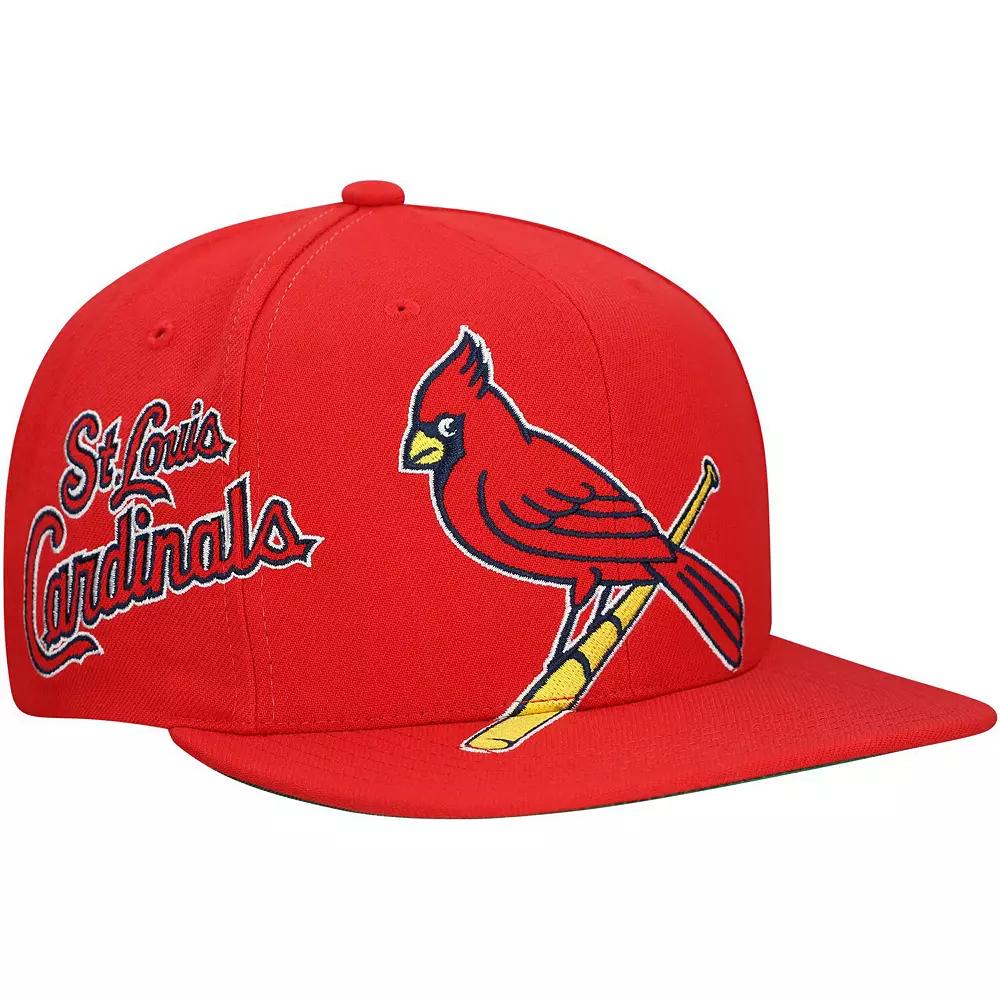 Men's Mitchell & Ness  Red St. Louis Cardinals Big Time Snapback Hat Product Image