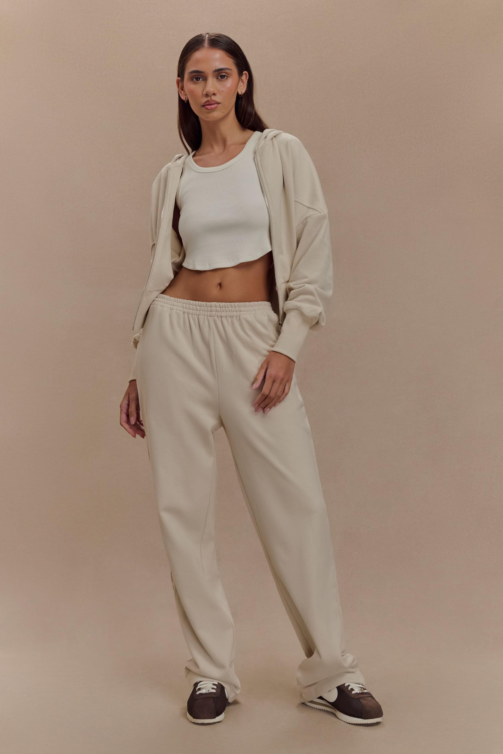 Blake Straight Leg Joggers - Stone Product Image