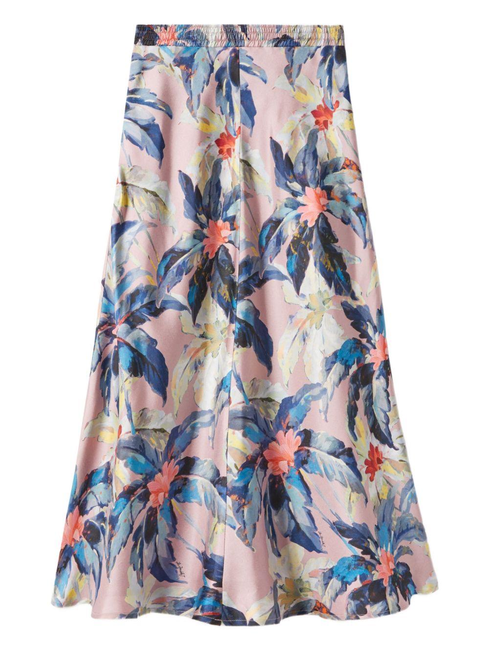 Lungomare floral-print midi skirt Product Image