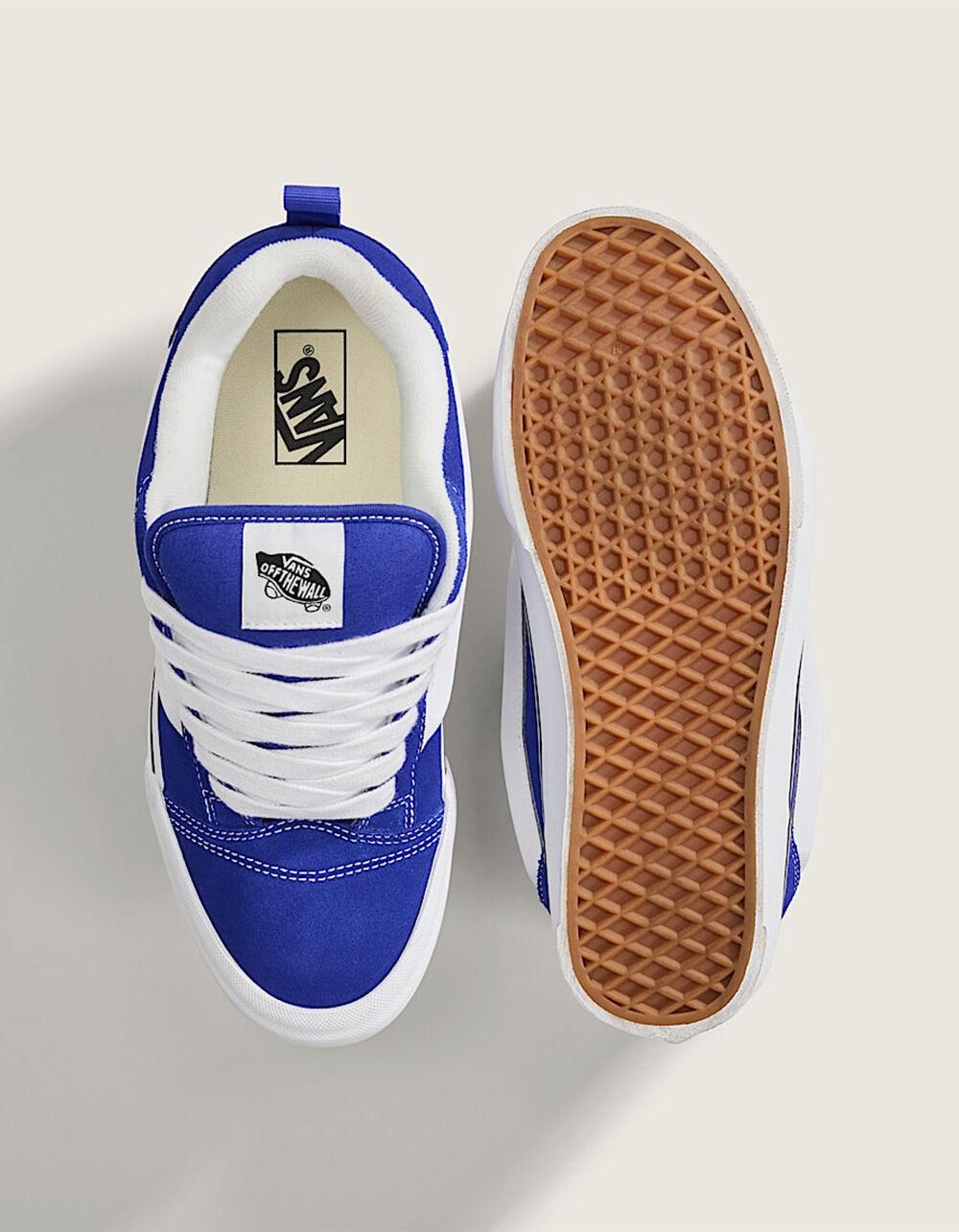 VANS Knu Skool Shoes - BLUE/WHITE Product Image