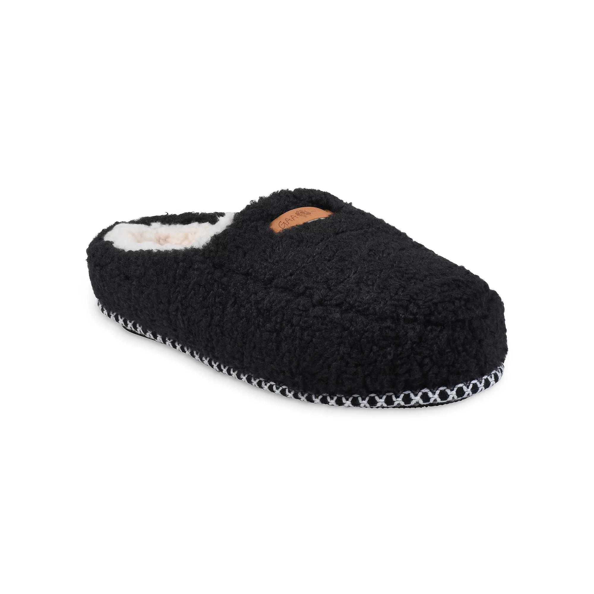 GaaHuu Berber Moccasin Clog Women's Slippers, Size: Small, Black Product Image