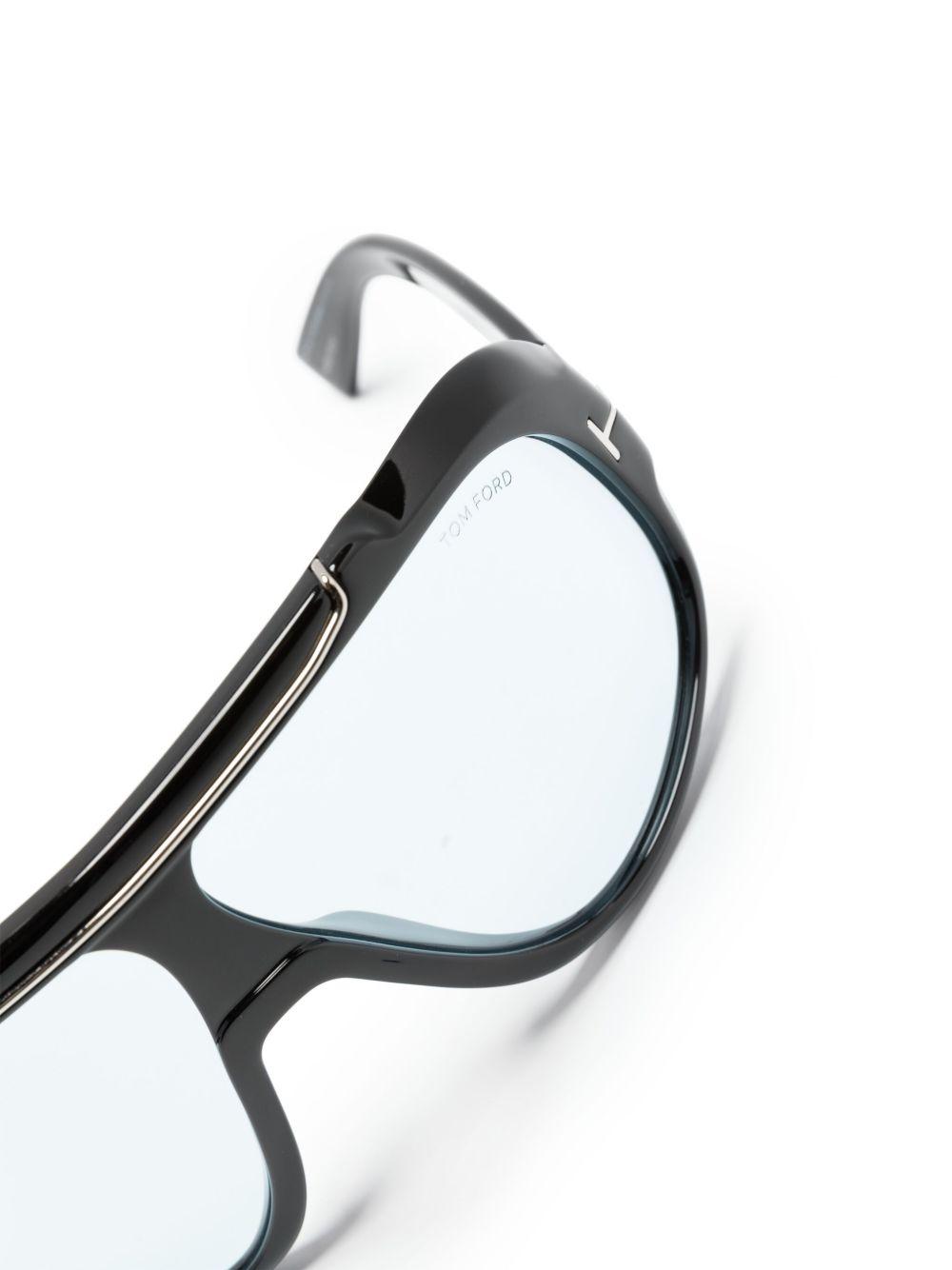 logo-plaque shield-frame sunglasses Product Image