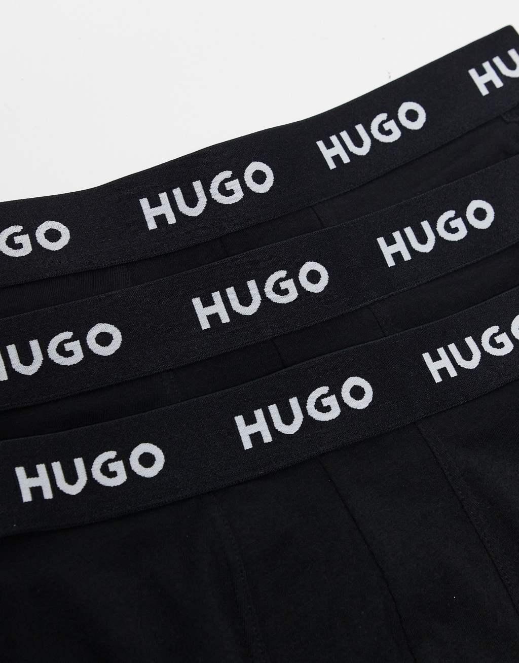 HUGO Bodywear 3 pack boxer briefs in black Product Image