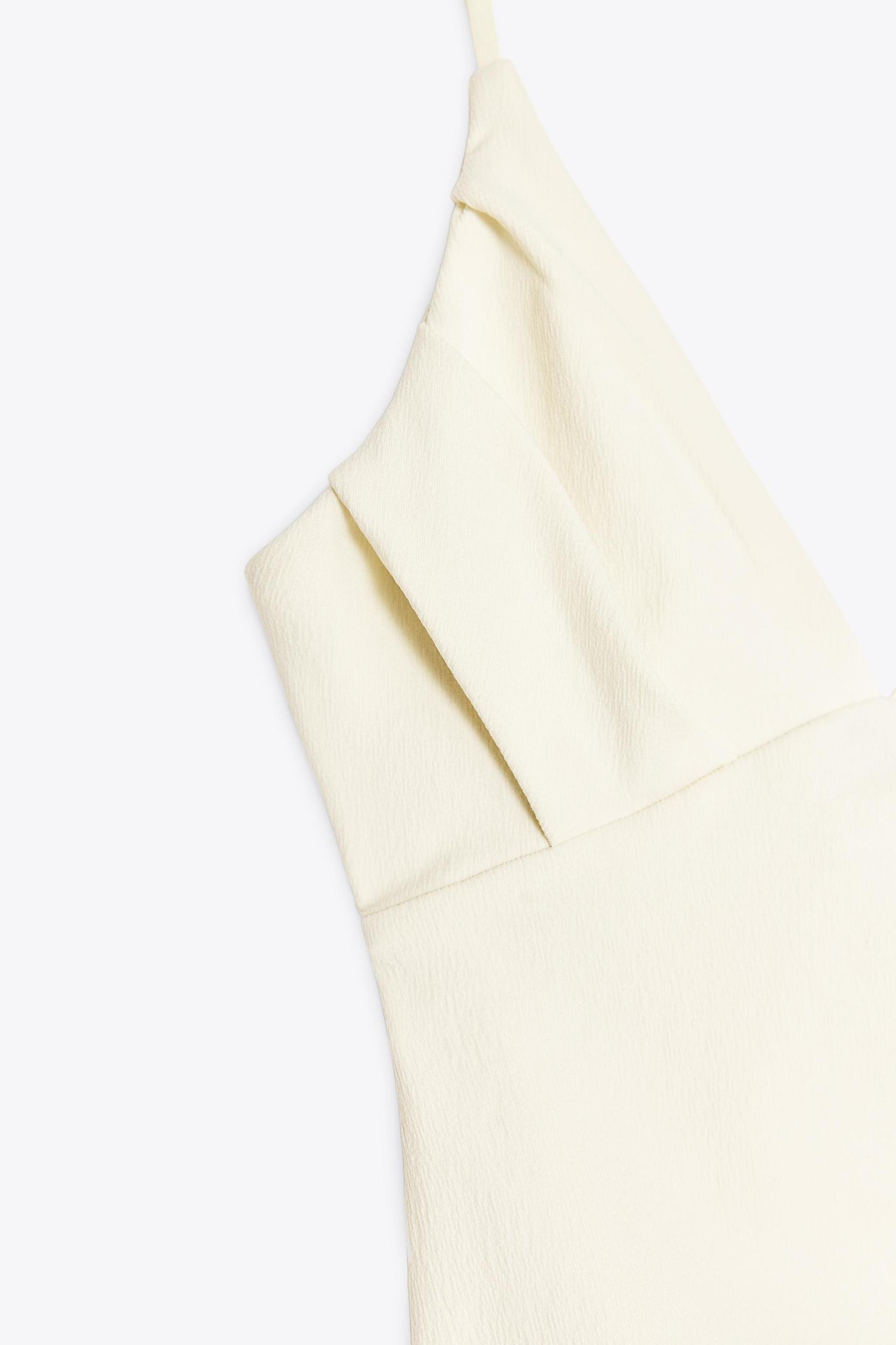 ASYMMETRIC RUCHED STRETCH TOP Product Image