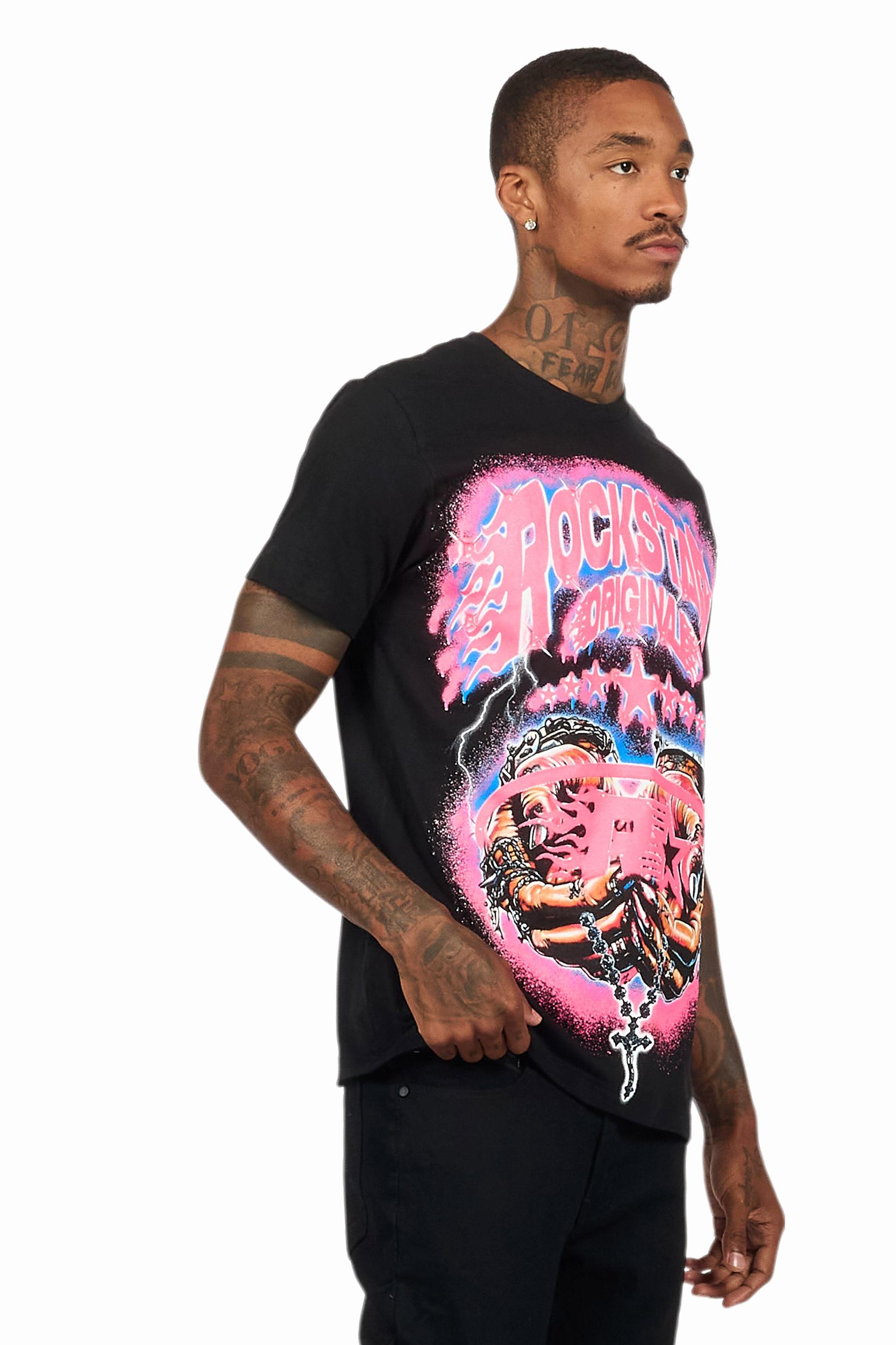 Zeniyah Black Oversized T-Shirt Female Product Image