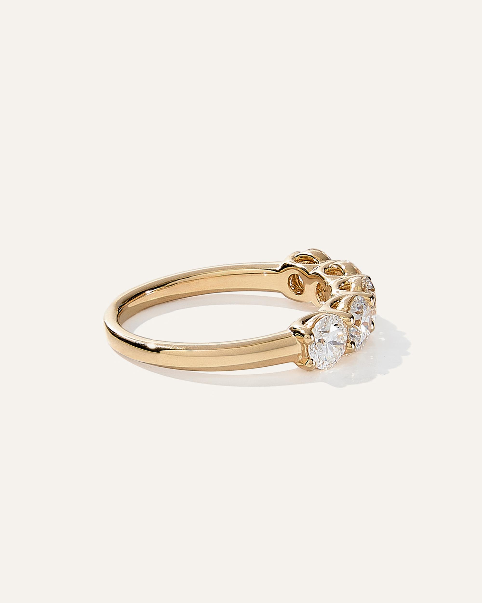 Quince | Women's Lab Grown Diamond Five Stone Band Rings Product Image