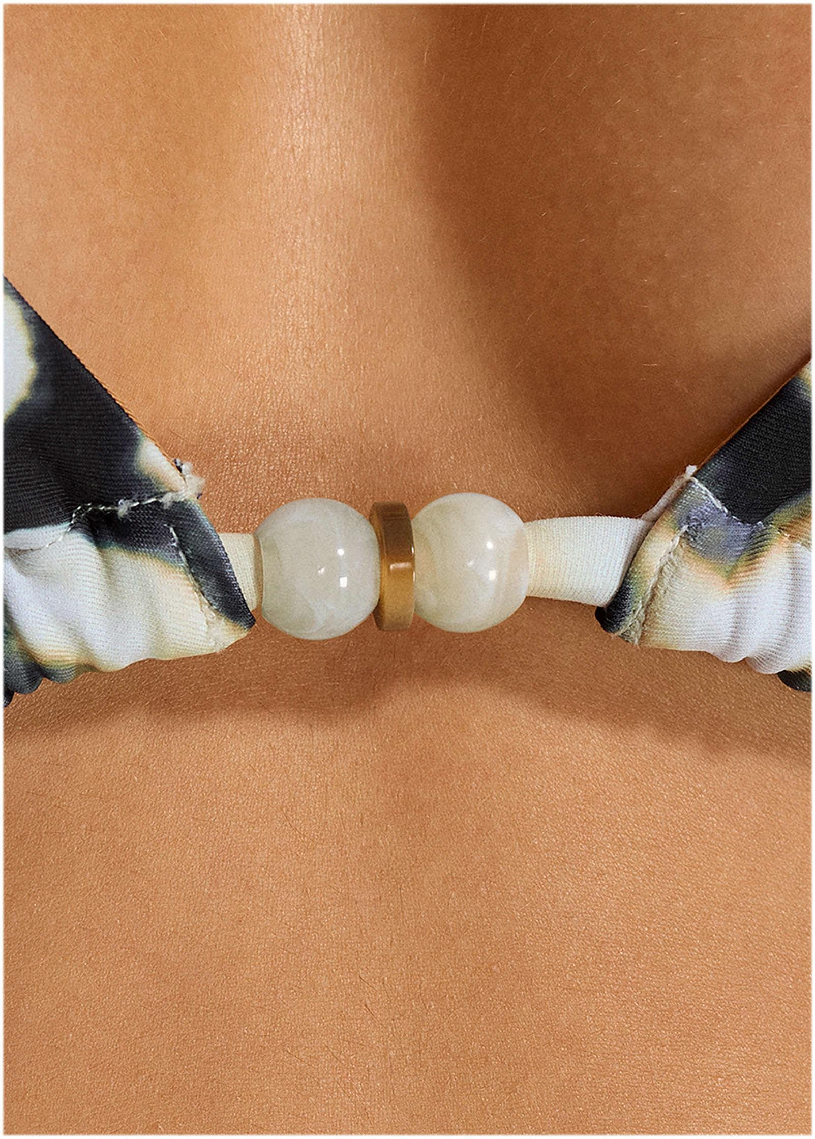 Beaded Triangle Top  - Butterfly Cheetah Product Image