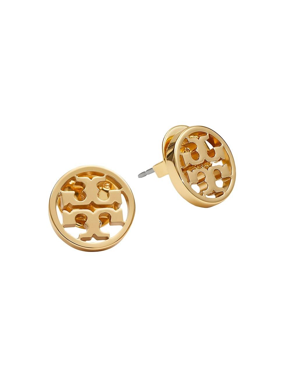 Tory Burch Logo Stud Earrings Product Image