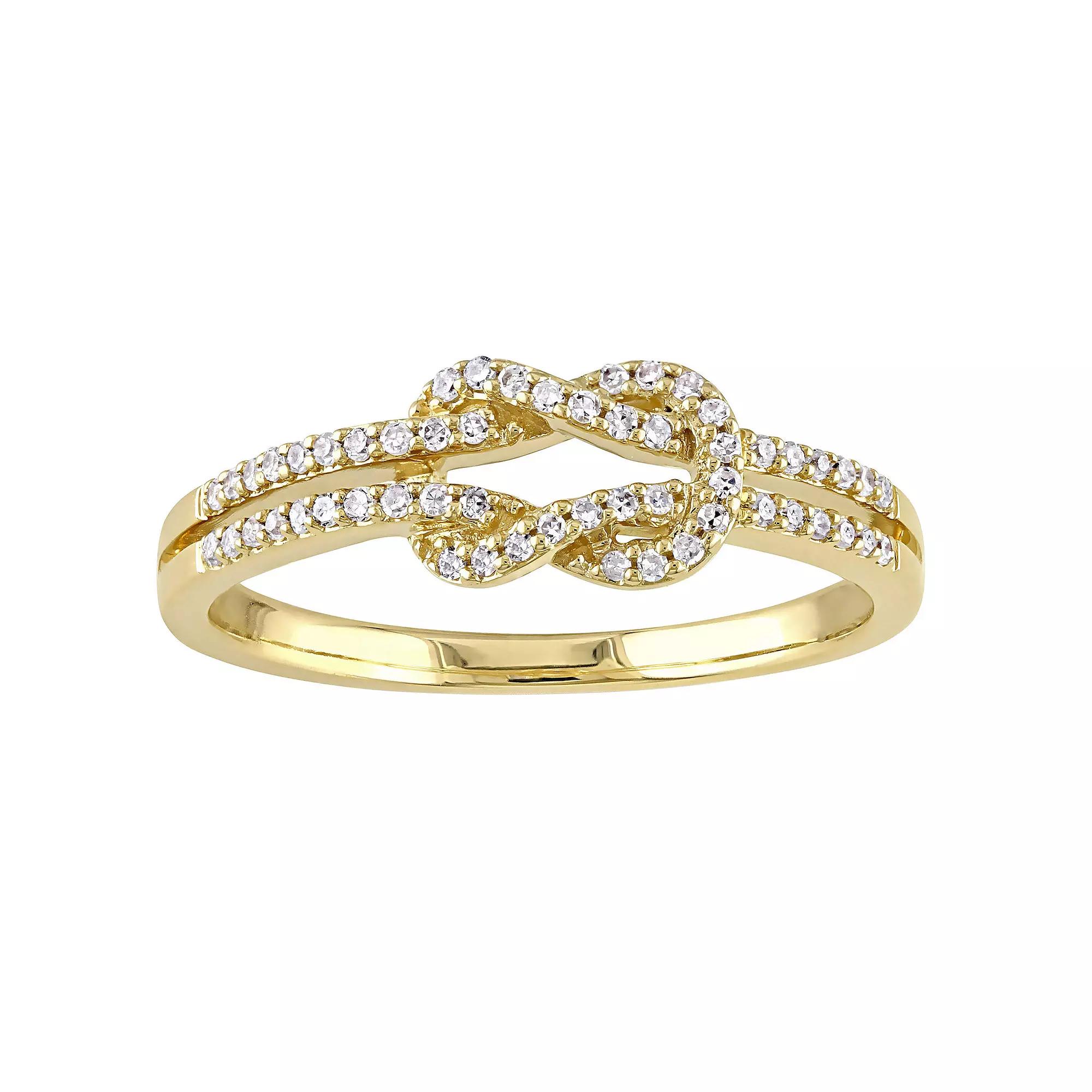 Stella Grace 14k Gold 1/6 Carat T.W. Diamond Infinity Ring, Women's, Size: 5 Product Image