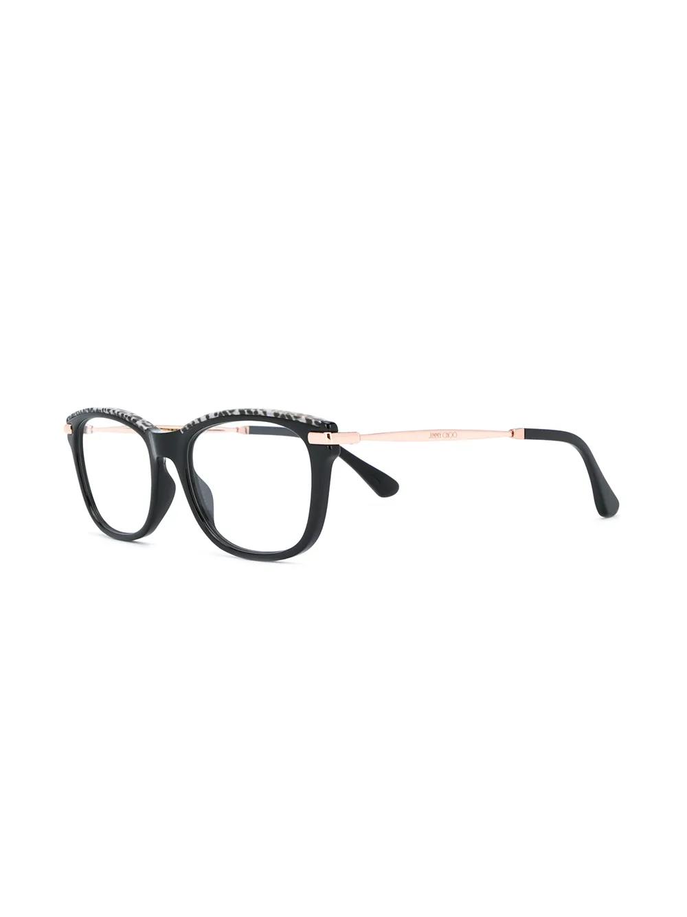 leopard trim glasses Product Image