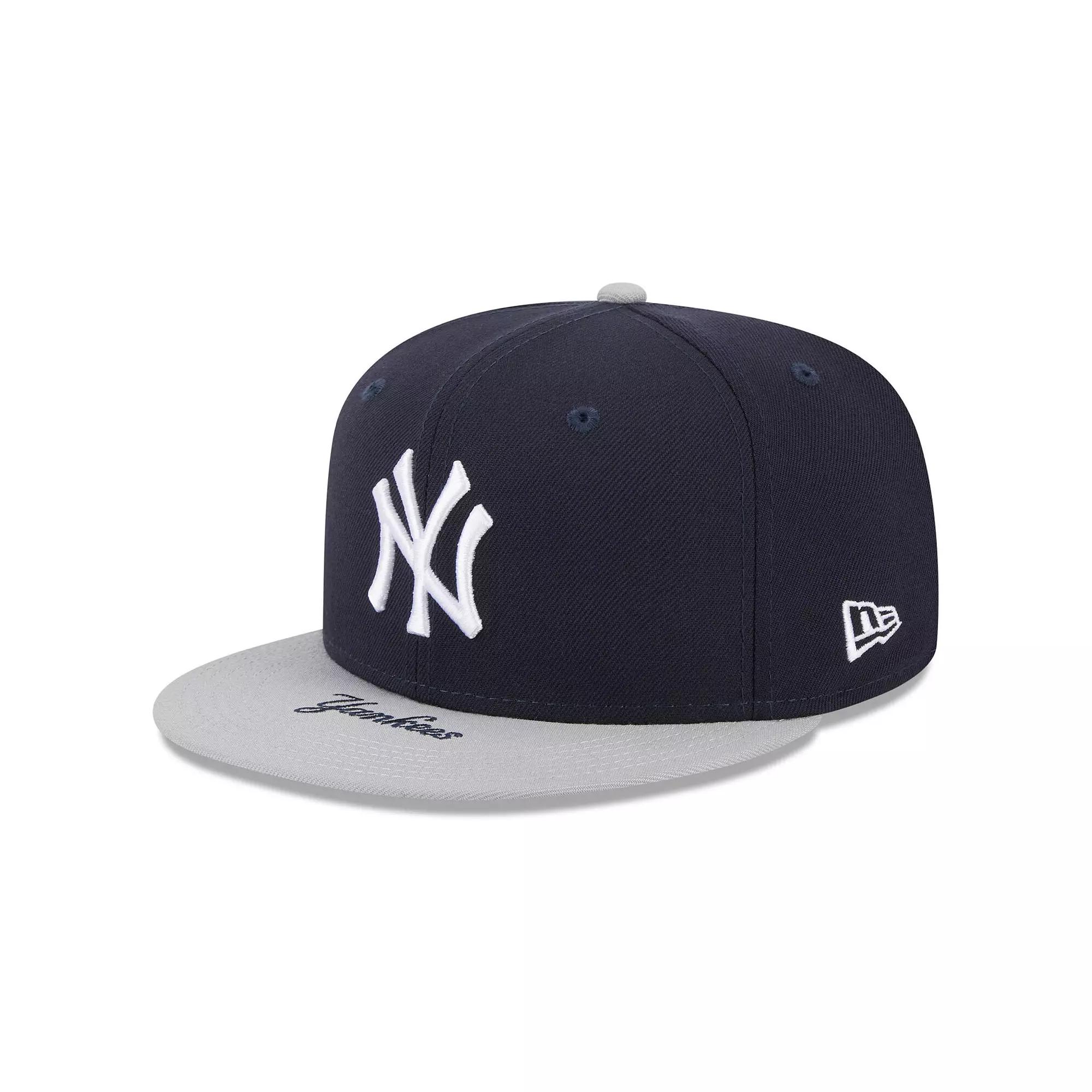 Men's New Era Navy/Gray New York Yankees On Deck 59FIFTY Fitted Hat, Size: 8, Blue Product Image