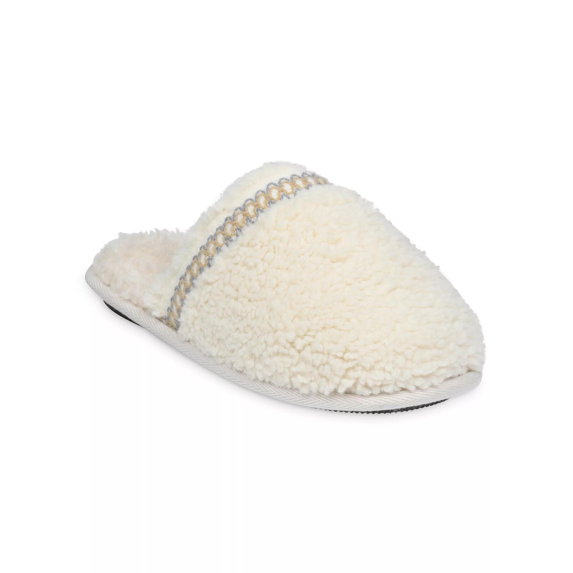 GaaHuu® Women's Braid Trim Memory Foam Scuff Slippers, Size: Small, Black Product Image