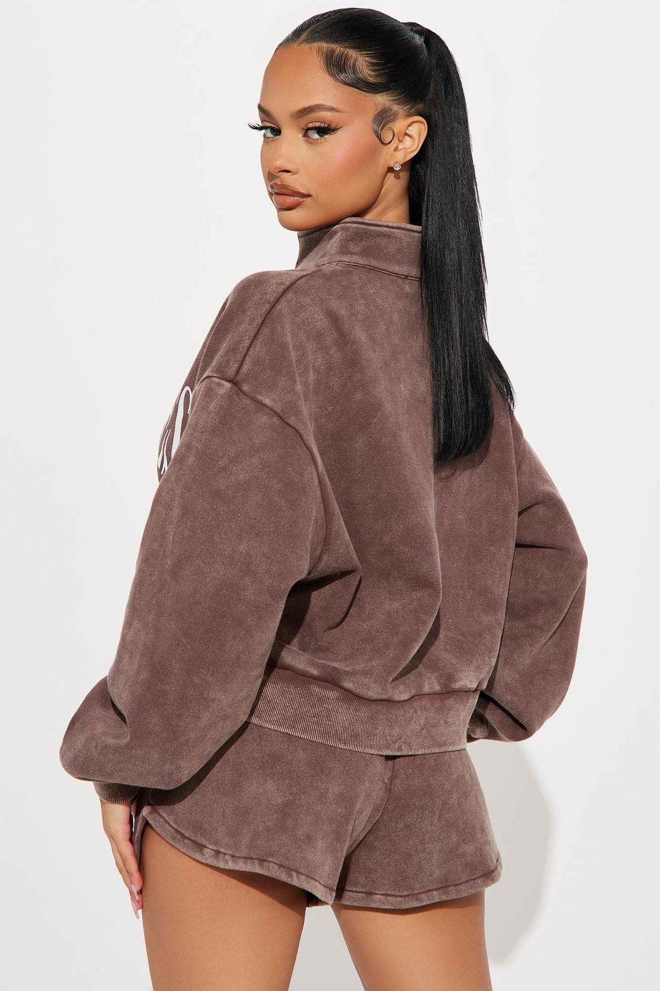 LA Vibes Short Set - Brown Product Image