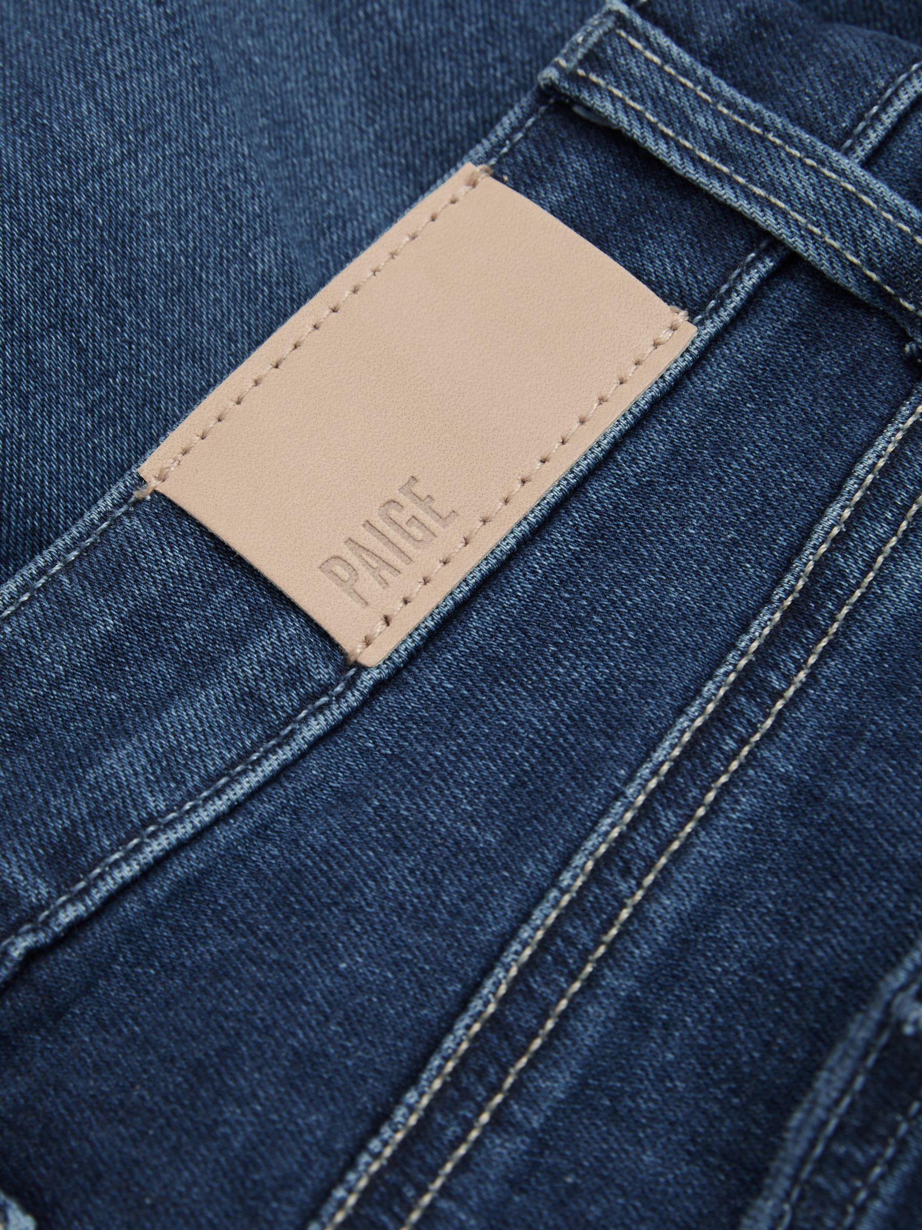 Paige High Rise Wide Leg Jeans in Notre Dame Blue Product Image