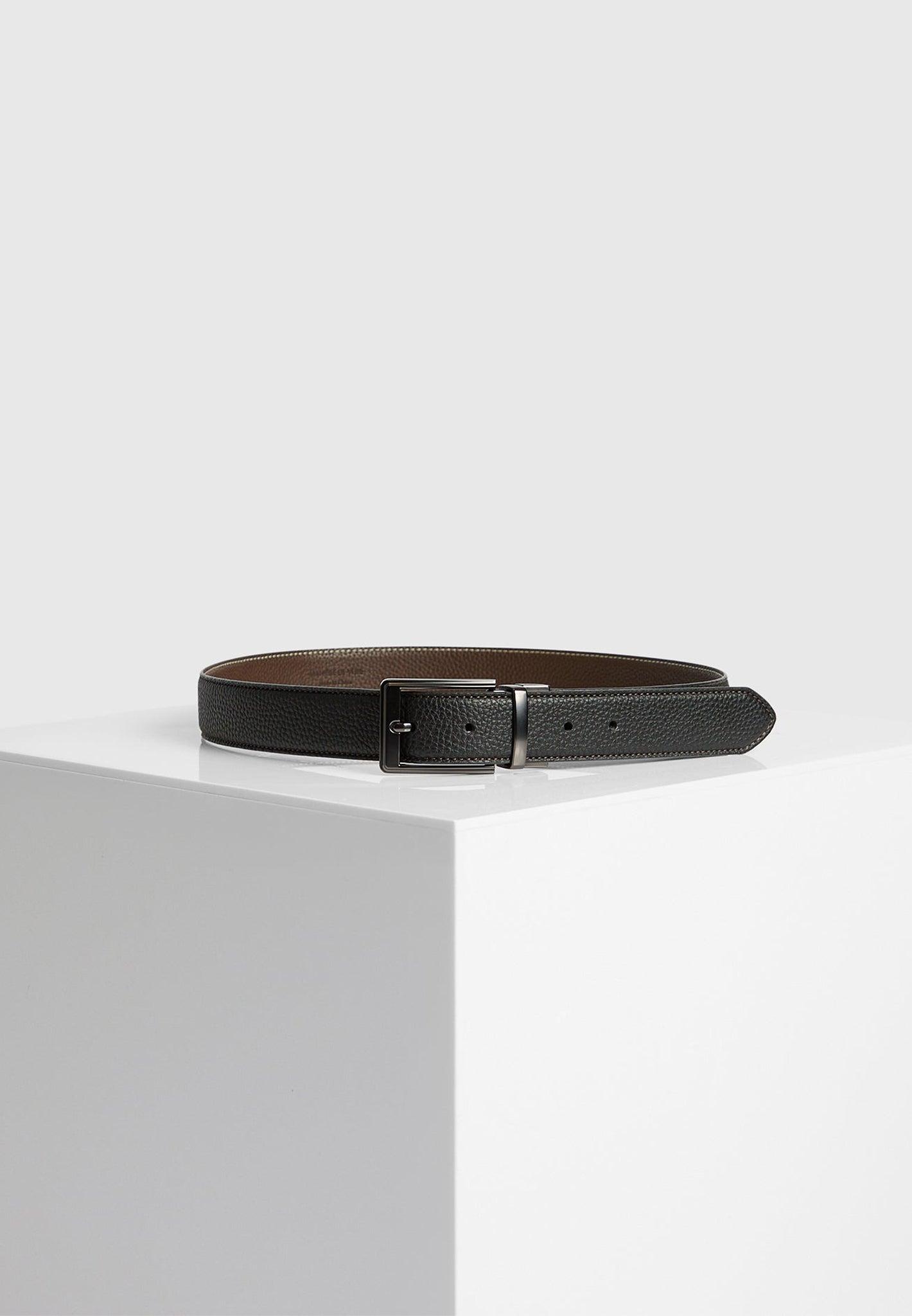 Rafael - Reversible Leather Belt - Black/Brown Male Product Image