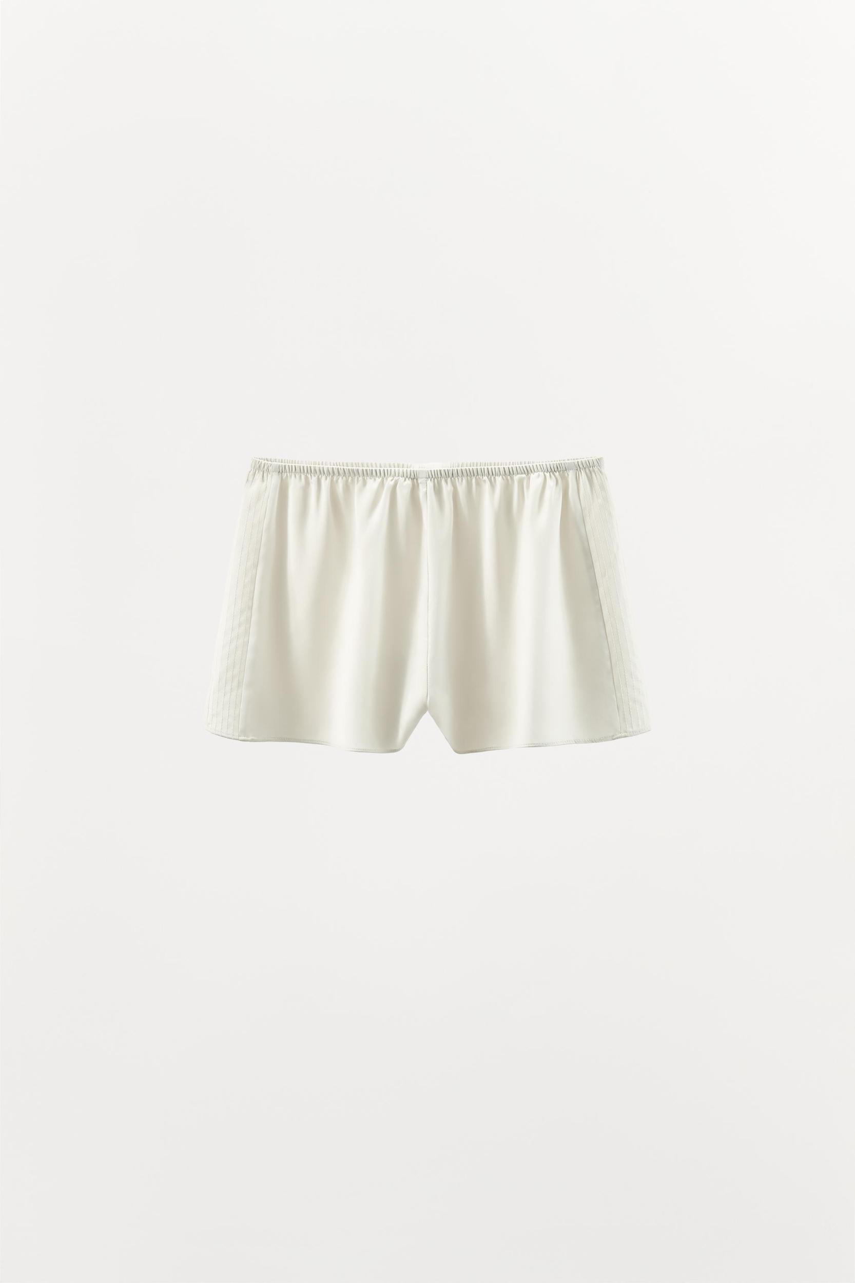 SATIN PAJAMA SHORTS Product Image