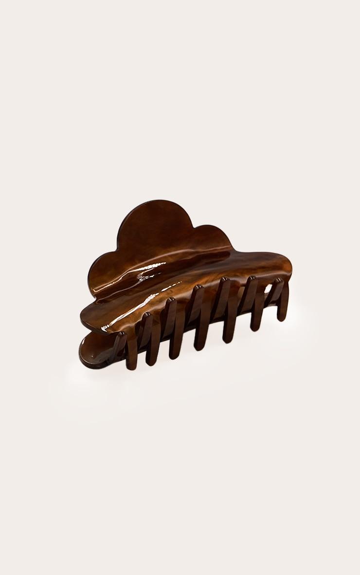 Smokey Brown Metallic Claw Clip Product Image