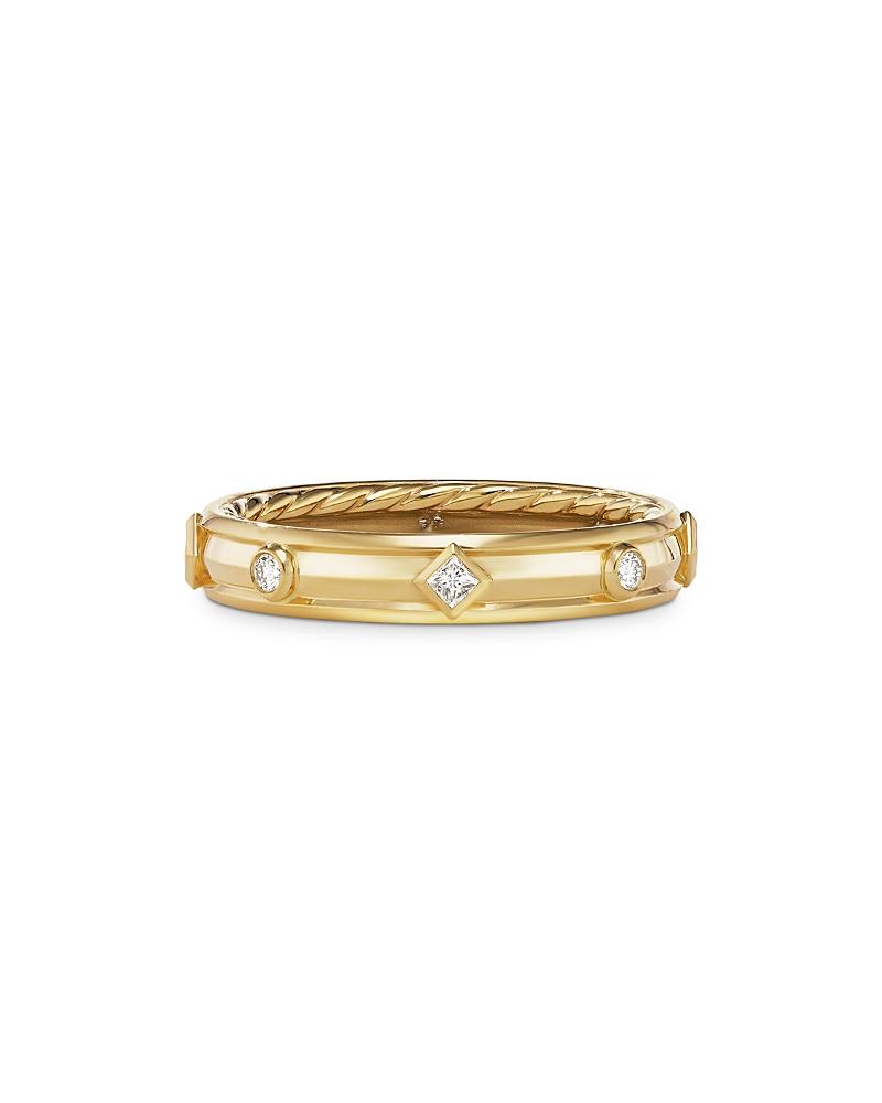 David Yurman 18K Yellow Gold Modern Renaissance Ring with Diamonds Product Image