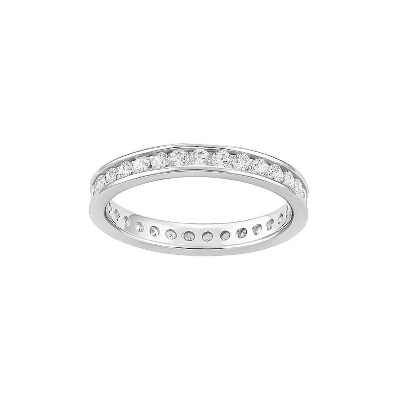PRIMROSE Cubic Zirconia Channel Band Ring, Women's,  Product Image