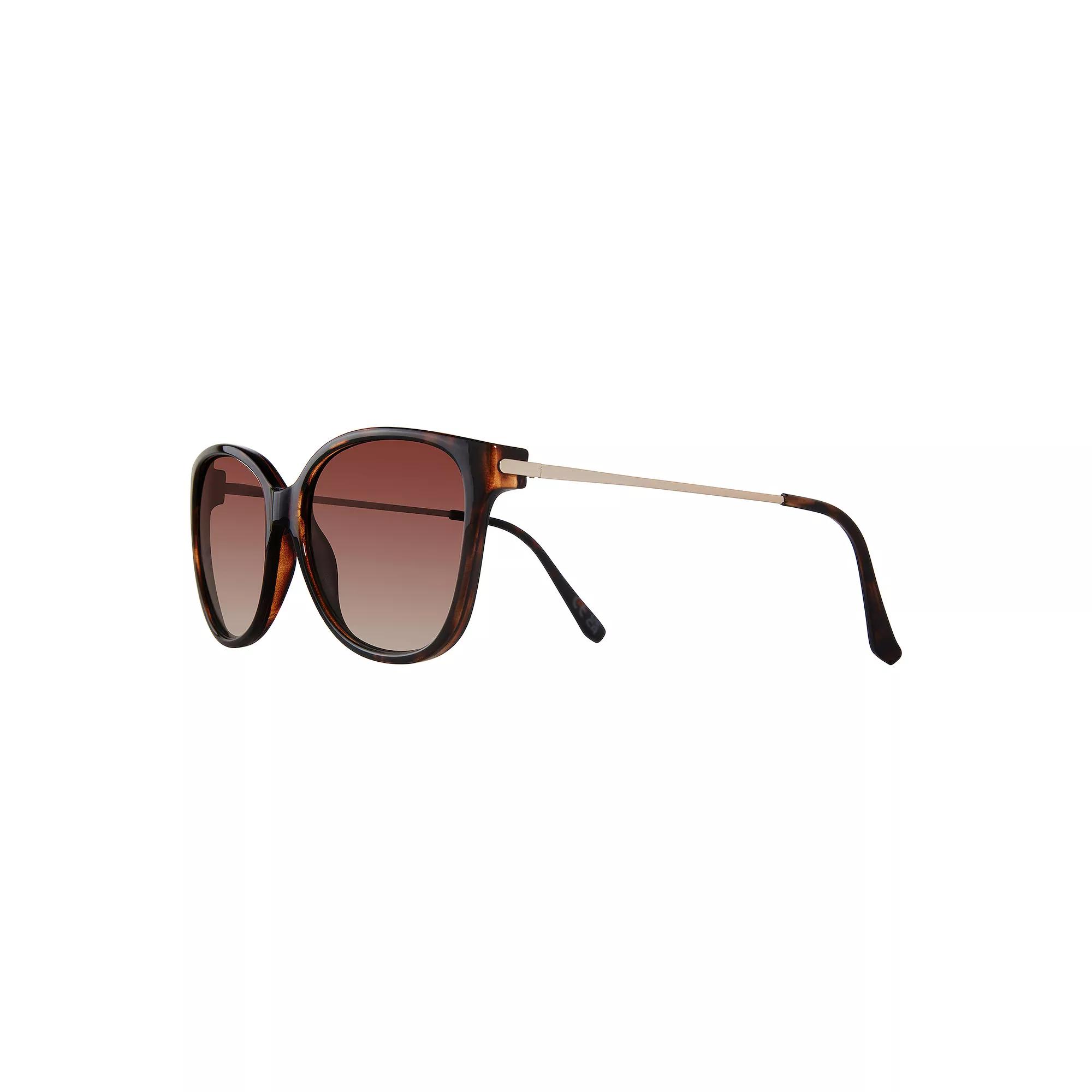Women's Levi's® 56mm Fashion Cateye Sunglasses, Brown Product Image