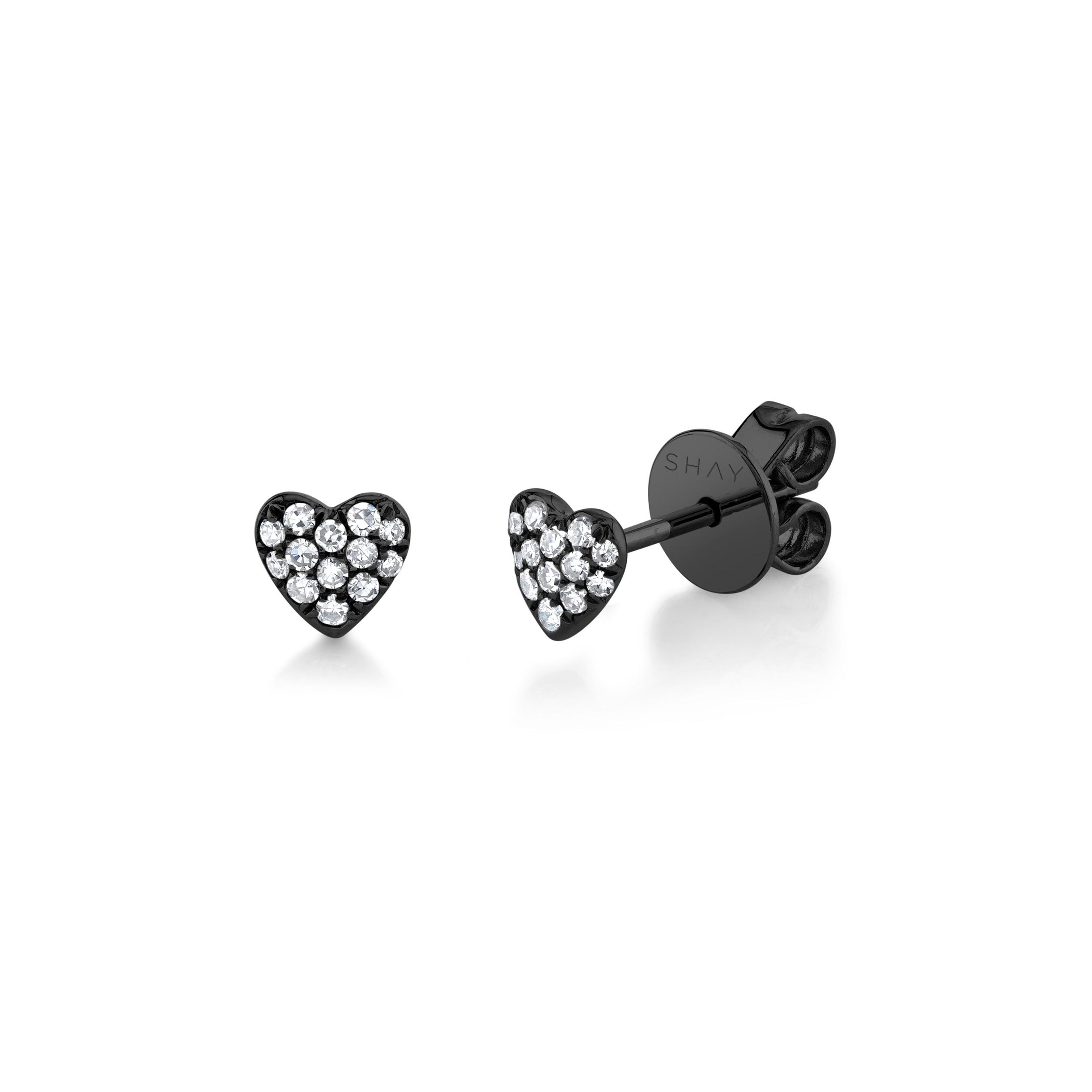 MINI ME DIAMOND PAVE BABY HEART STUDS Baby Product Image