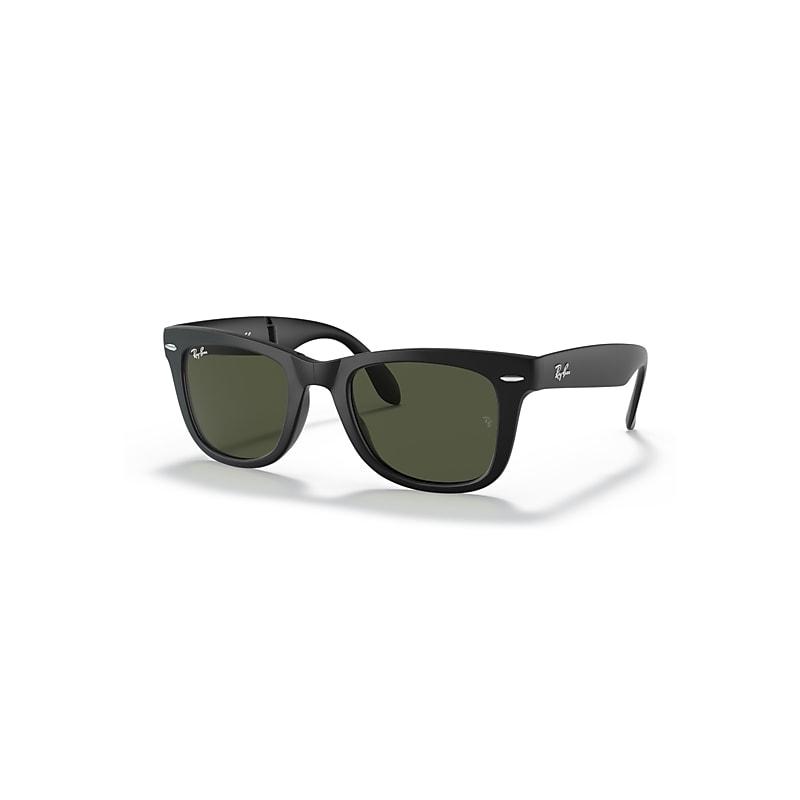 Ray-Ban Wayfarer Folding Classic Sunglasses Frame Green Lenses Product Image