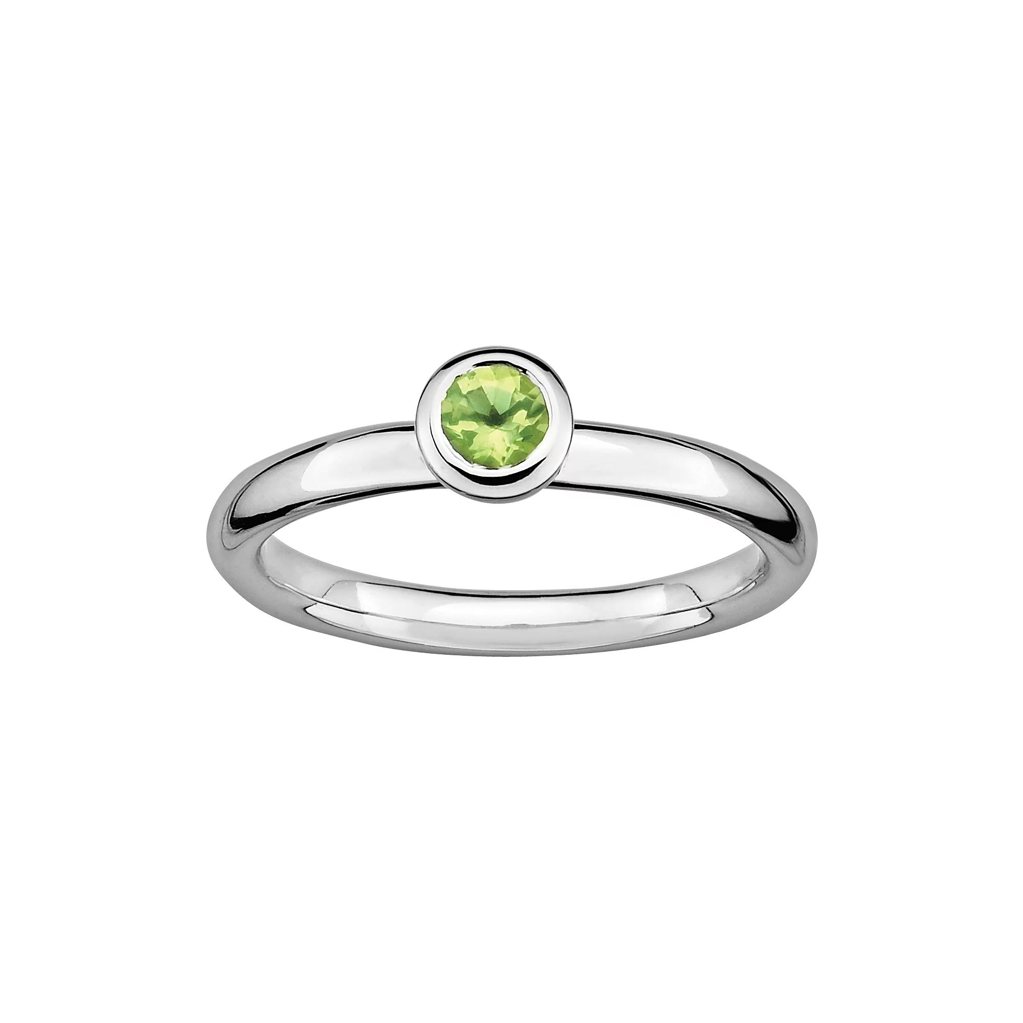 Stacks & Stones Sterling Silver Garnet Stack Ring, Women's, Size: 7, Red Product Image