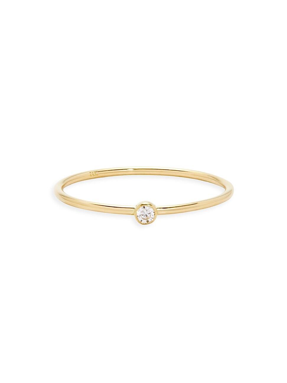 Womens Eden 14K Yellow Gold & 0.05 TCW Diamond Ring Product Image