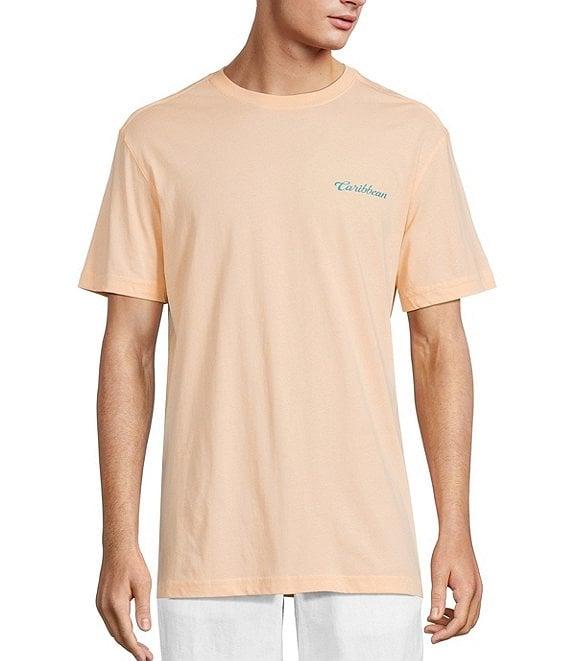 Caribbean Big & Tall Relax and Winedown Short Sleeve Graphic T-Shirt Product Image