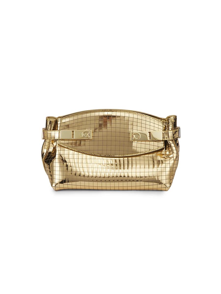 Womens Small Hug Sequined Leather Pouch Product Image