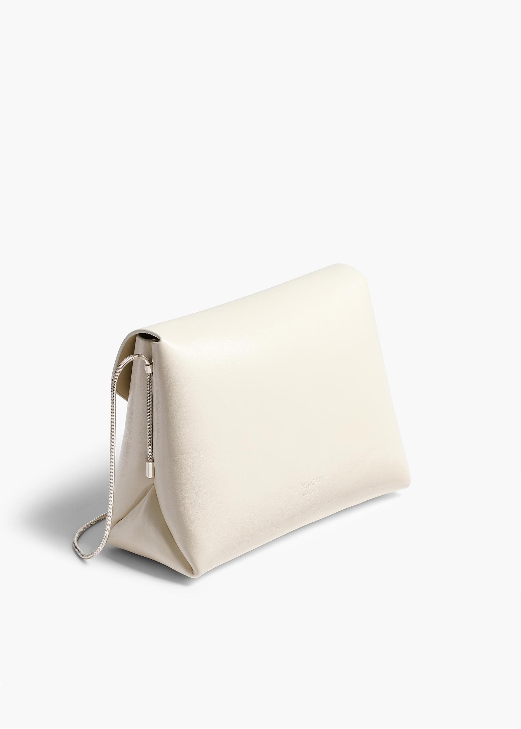 Bobbi Bag in Cream Crackle Patent Leather Product Image