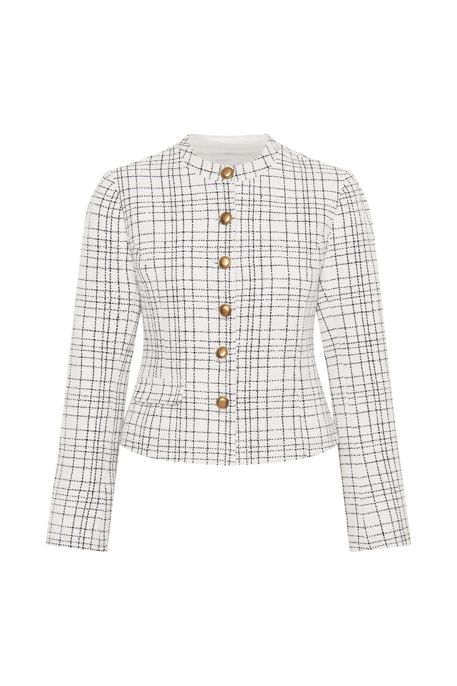 Priscilla Tweed Jacket - White Product Image