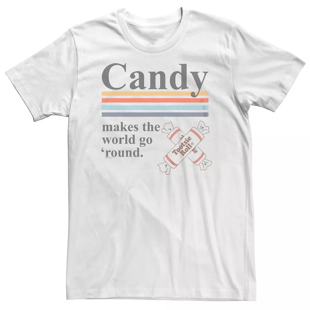 Big & Tall Tootsie Roll Makes World Go Round Tee, Men's,  Product Image