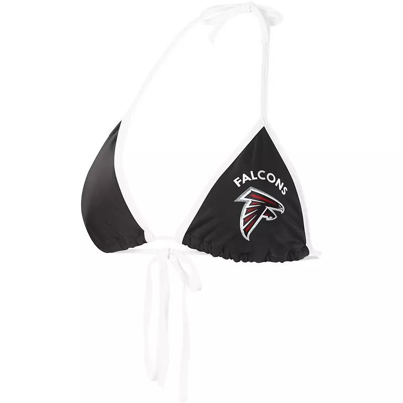 Women's G-III 4Her by Carl Banks Black Atlanta Falcons Perfect Match Bikini Top, Size: Small Product Image