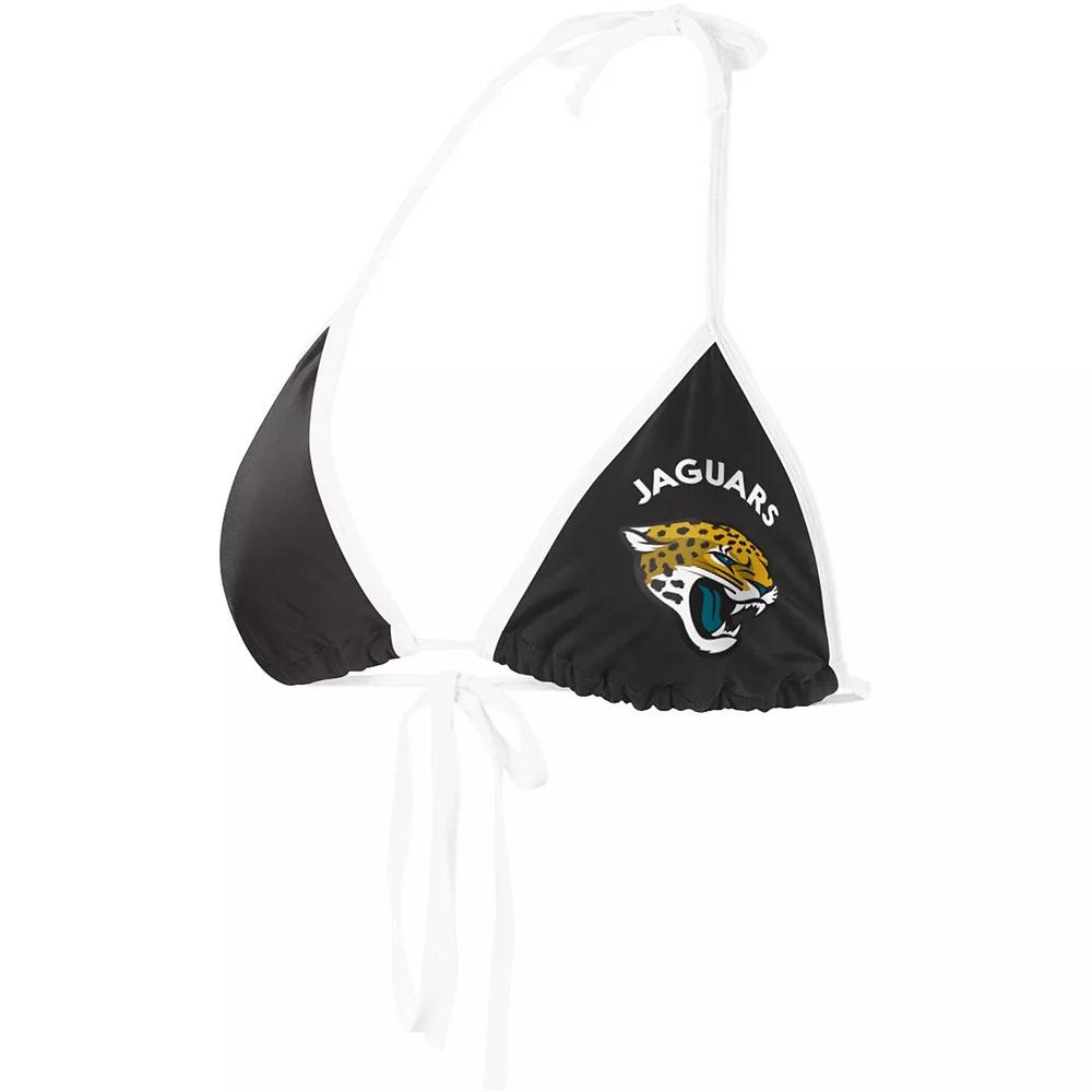 Women's G-III 4Her by Carl Banks Black Jacksonville Jaguars Perfect Match Bikini Top, Size: 2XL Product Image