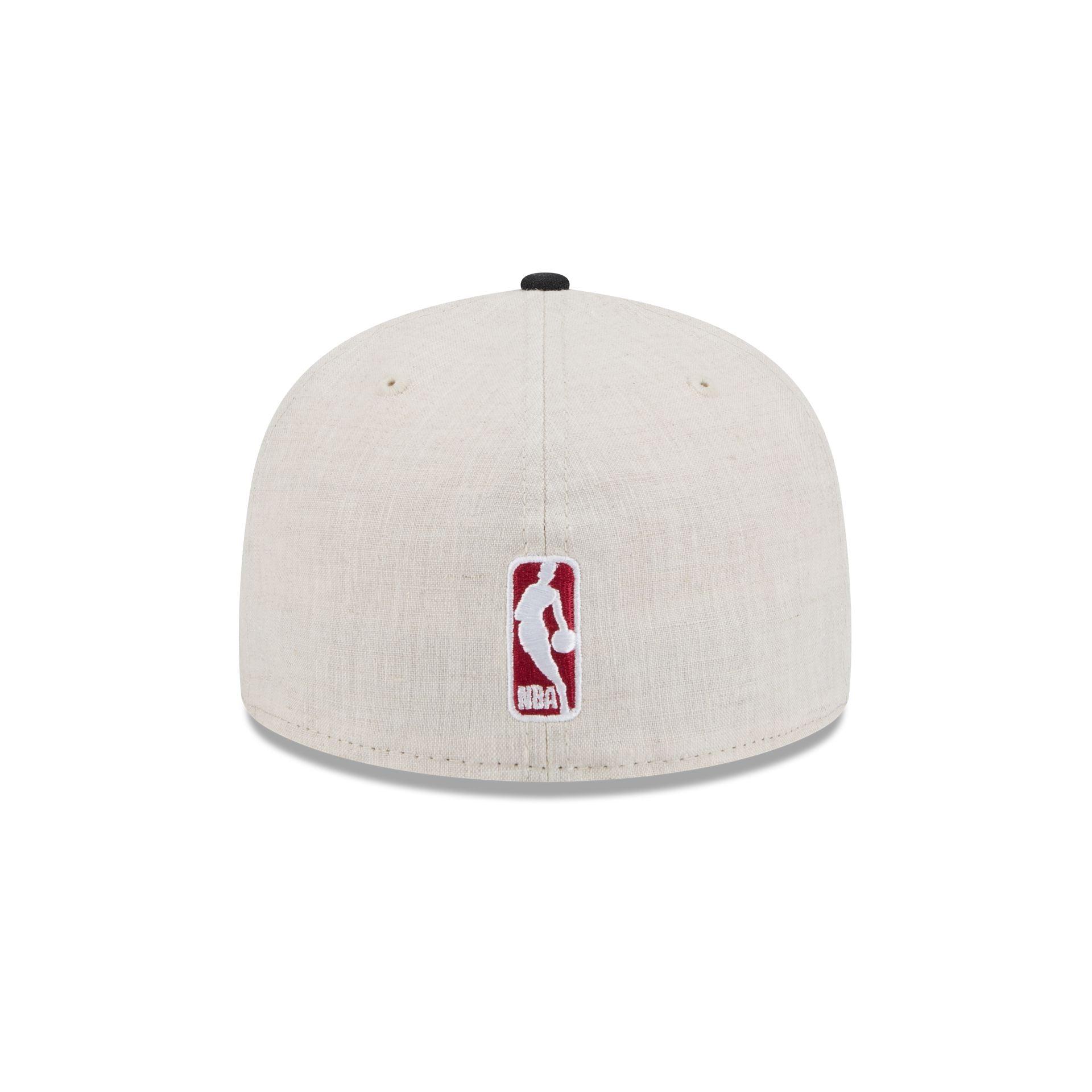 Miami Heat Linen 59FIFTY Fitted Hat Male Product Image