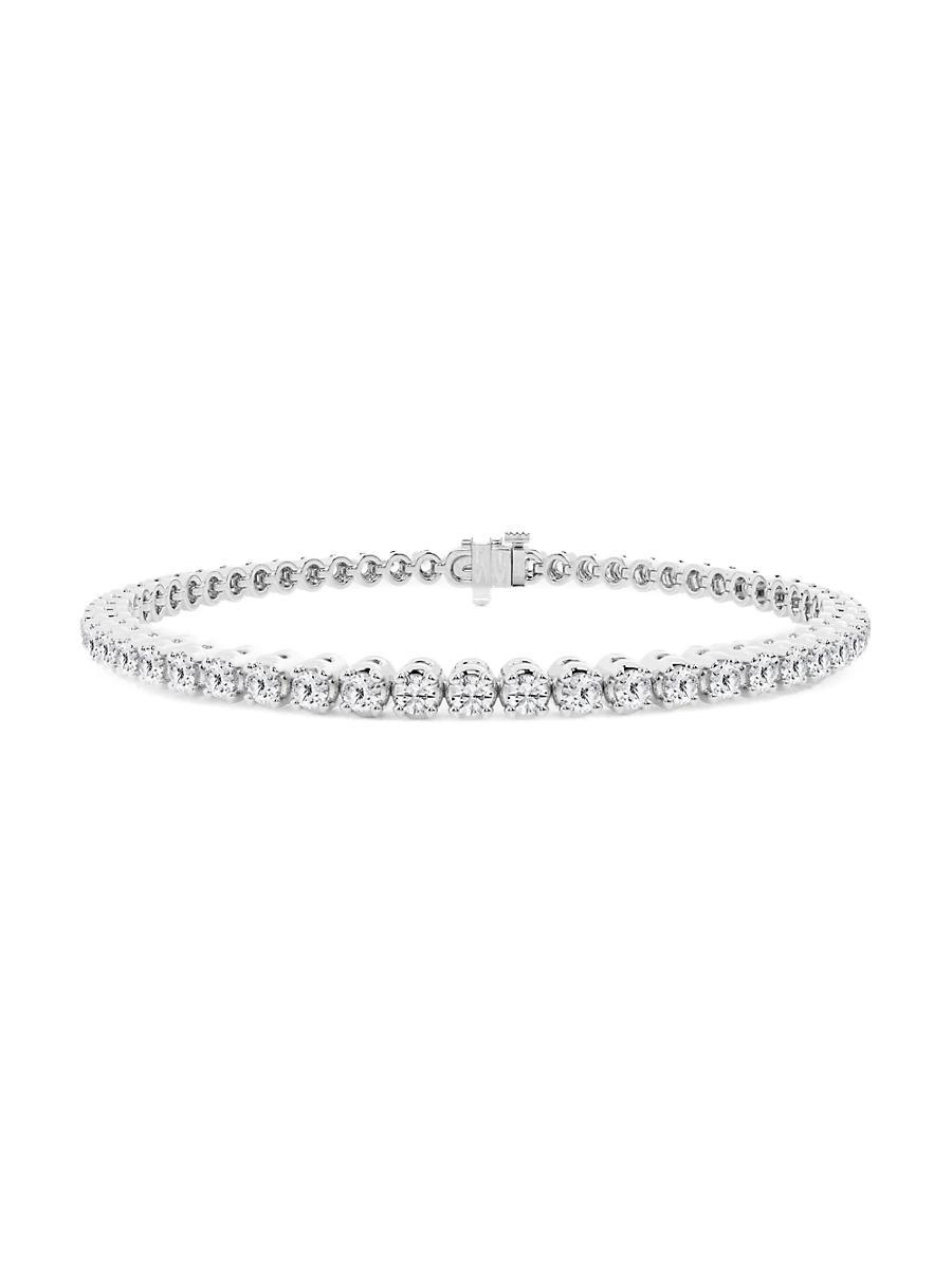 Womens 14K White Gold & Diamond Prong-Set Tennis Bracelet/1.00-12.00 TCW Product Image